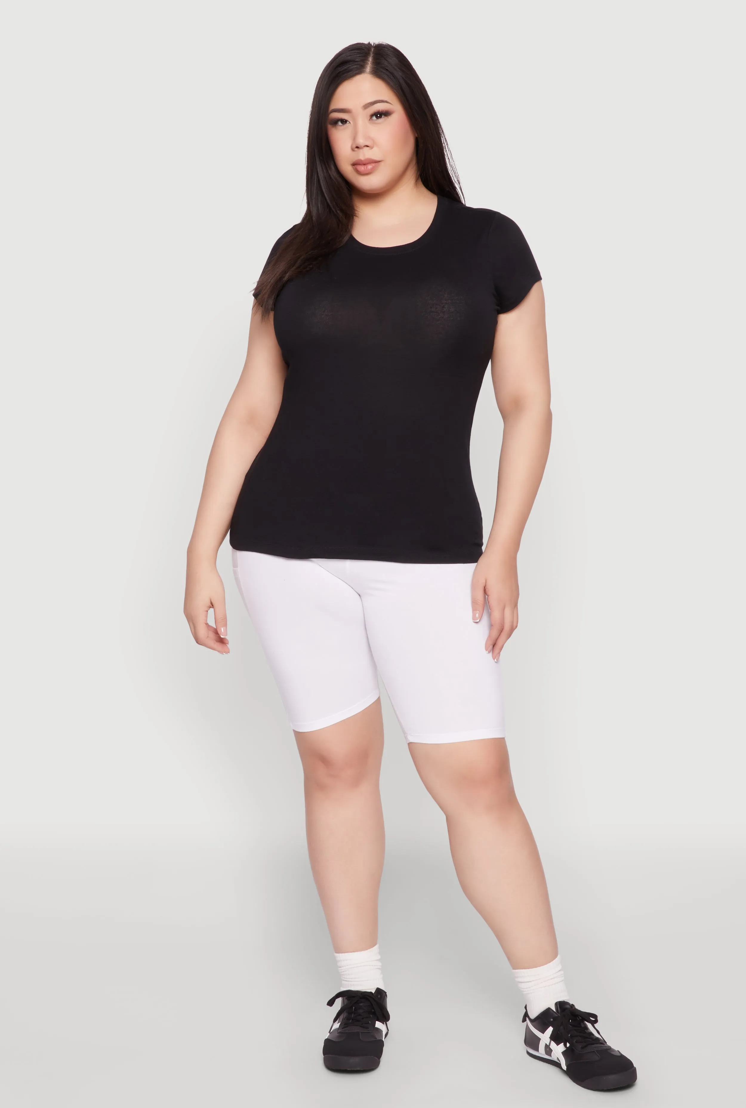 Plus Size Basic Crew Neck Tee sold by Rainbow product image thumbnail 3