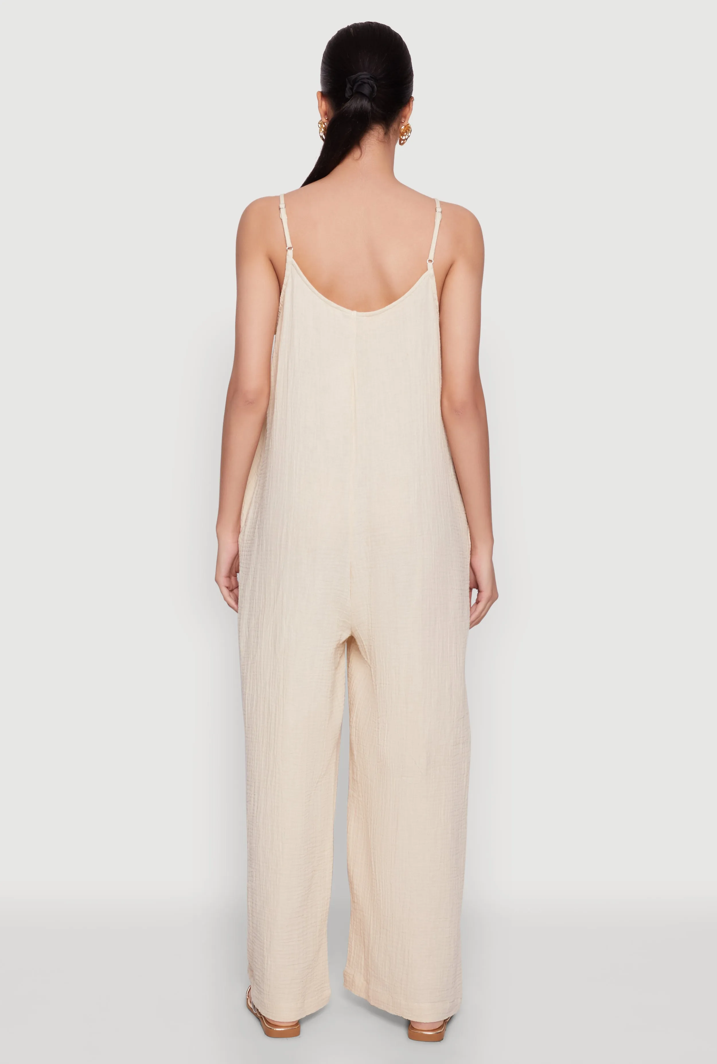 Gauze Knit Wide Leg Jumpsuit sold by Rainbow product image thumbnail 5
