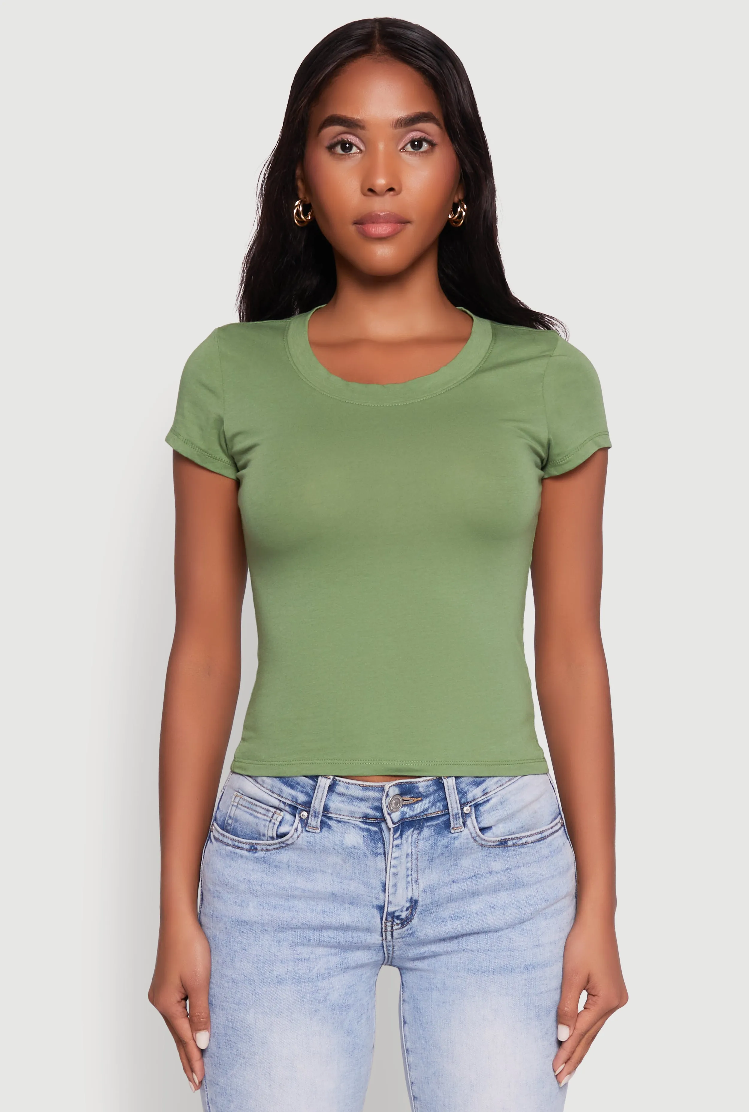 Basic Crew Neck Top sold by Rainbow product image thumbnail 2