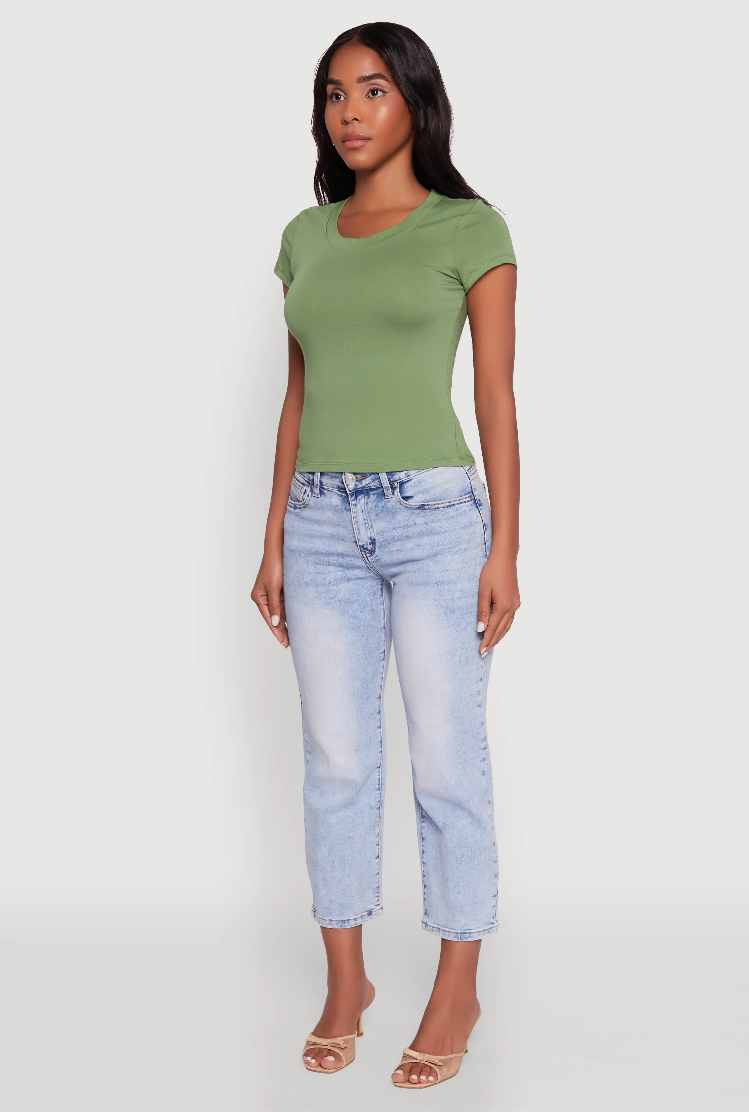 Basic Crew Neck Top sold by Rainbow product image thumbnail 5
