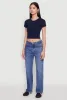 Cropped Short Sleeve Crew Neck Tee sold by Rainbow