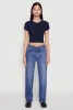Cropped Short Sleeve Crew Neck Tee sold by Rainbow