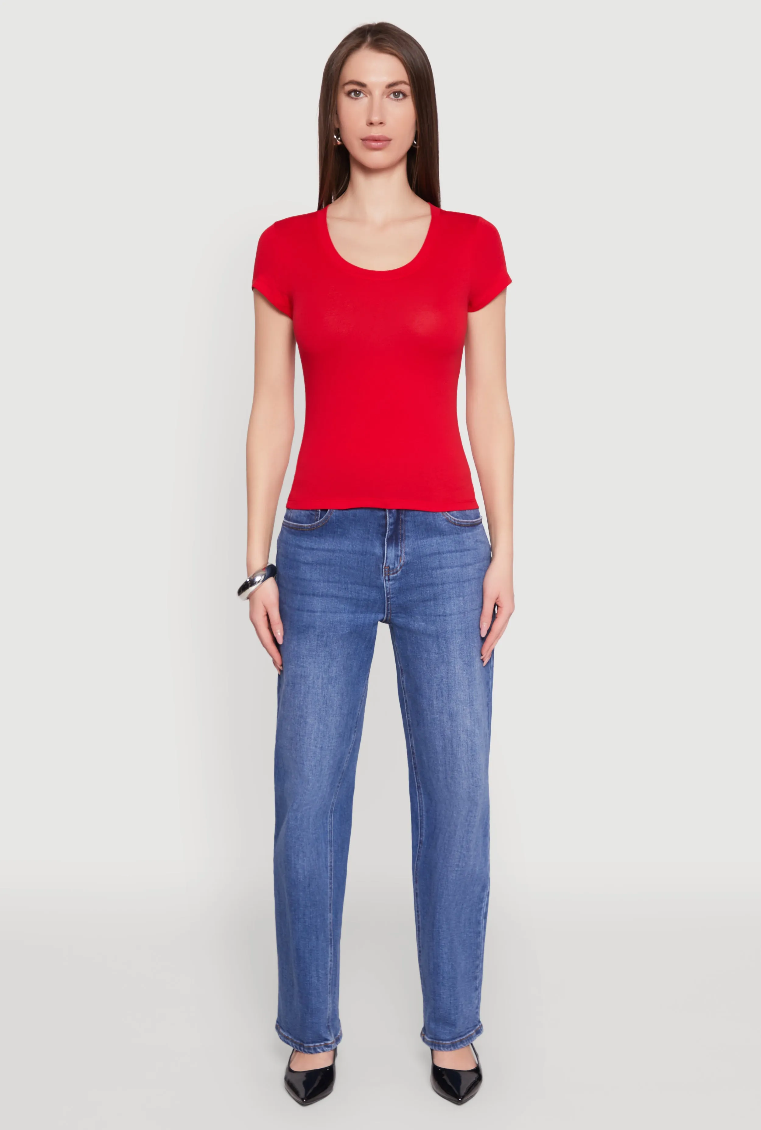 Basic Crew Neck Top sold by Rainbow product image thumbnail 3