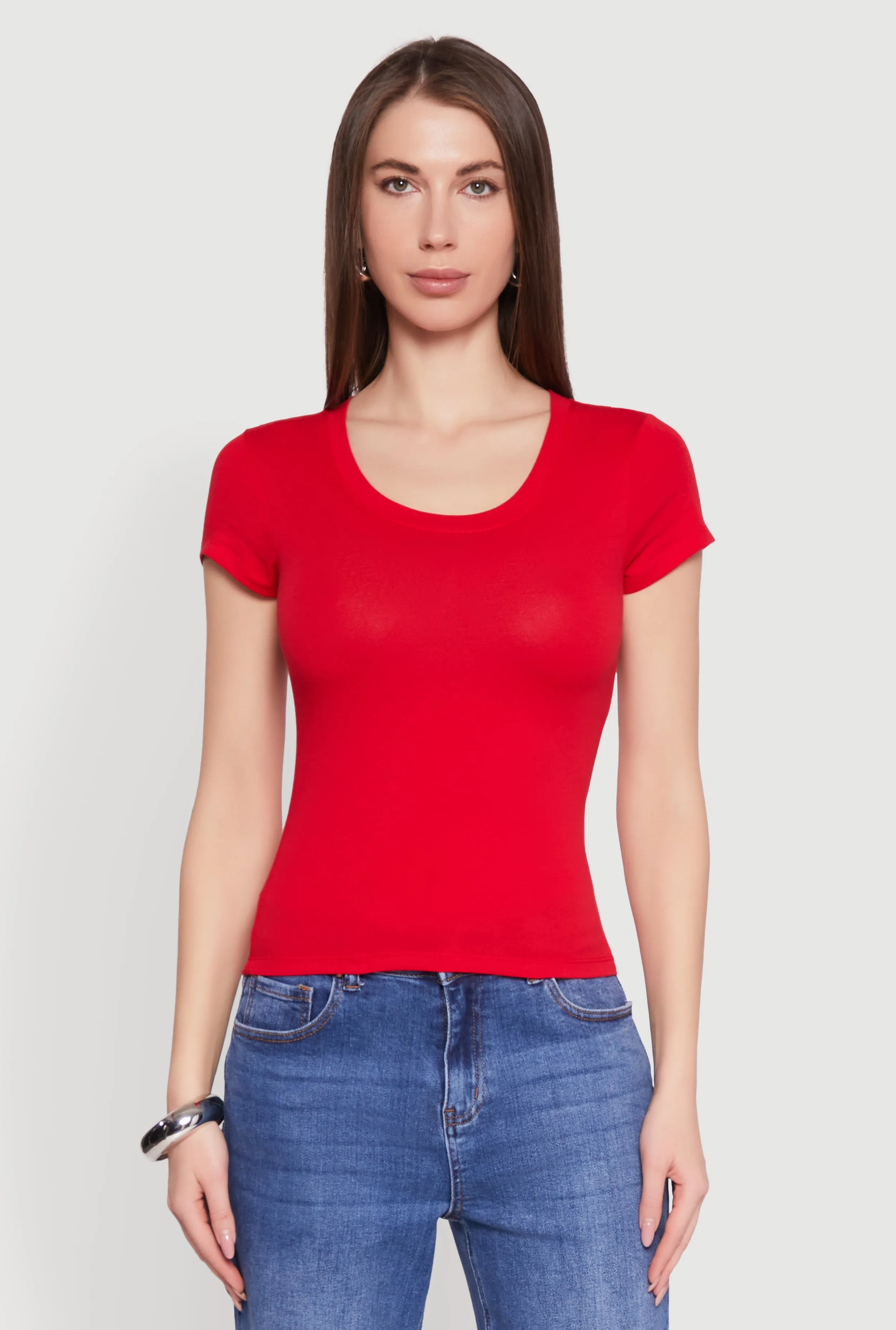 Basic Crew Neck Top sold by Rainbow product image thumbnail 2