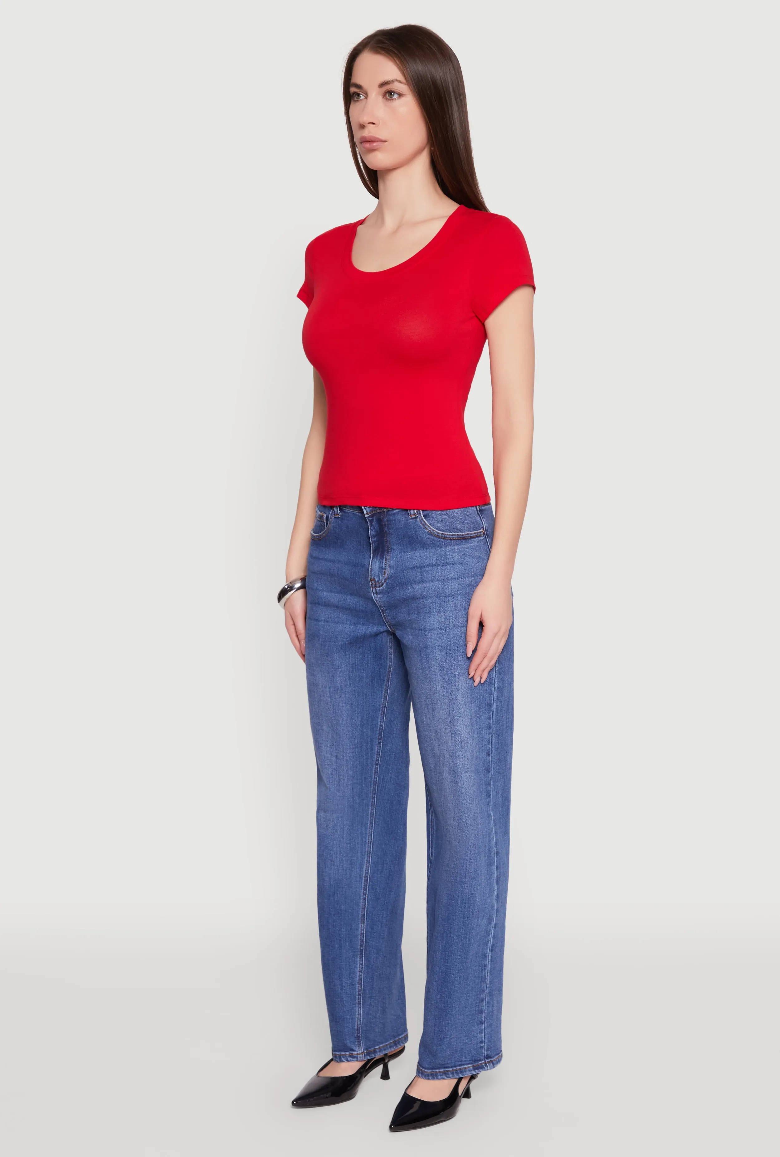 Basic Crew Neck Top sold by Rainbow product image thumbnail 5