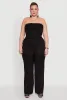 Plus Size Lettuce Edge Mesh Tube Top sold by Rainbow
