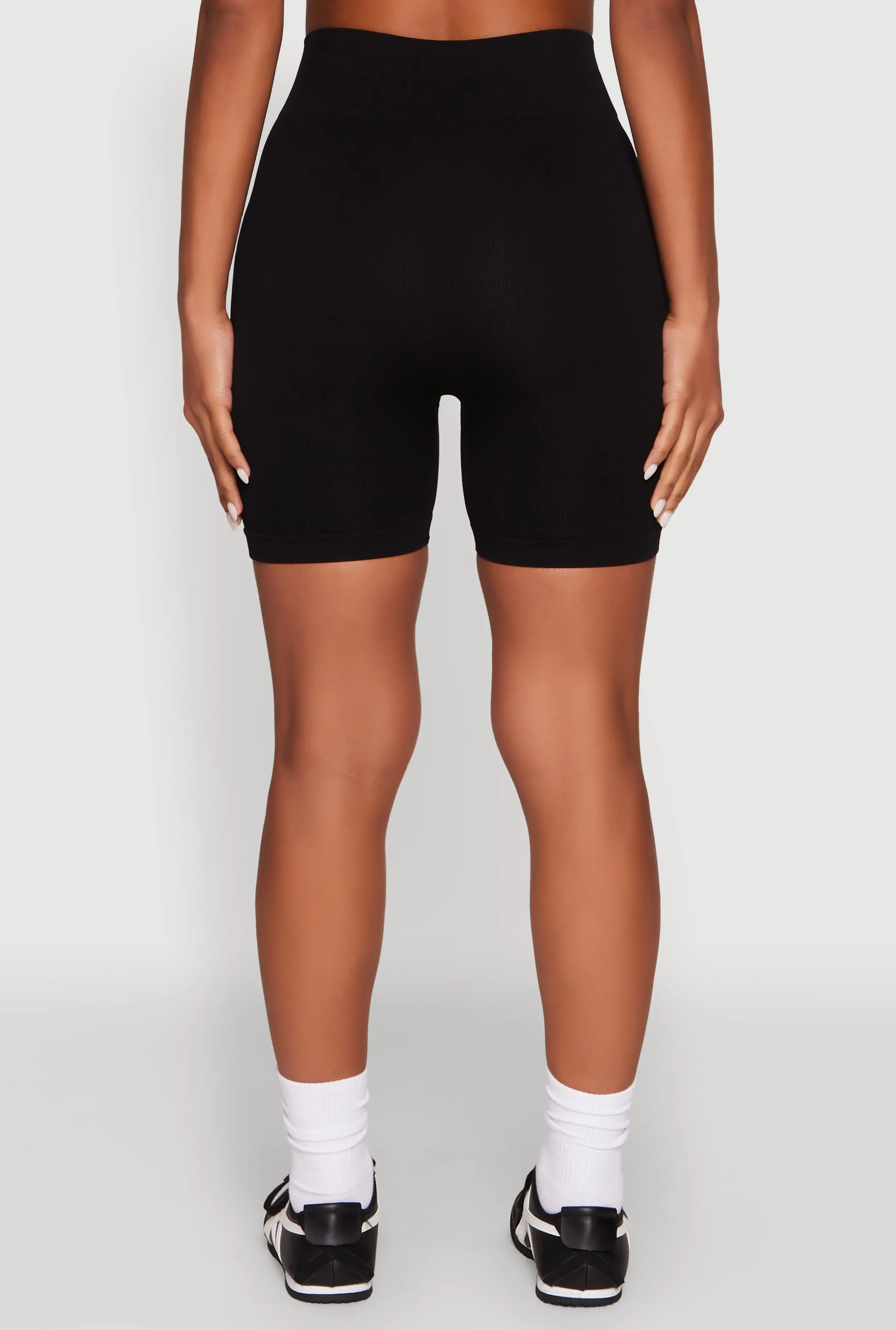 Seamless Rhinestone Ribbed Biker Shorts sold by Rainbow product image thumbnail 5