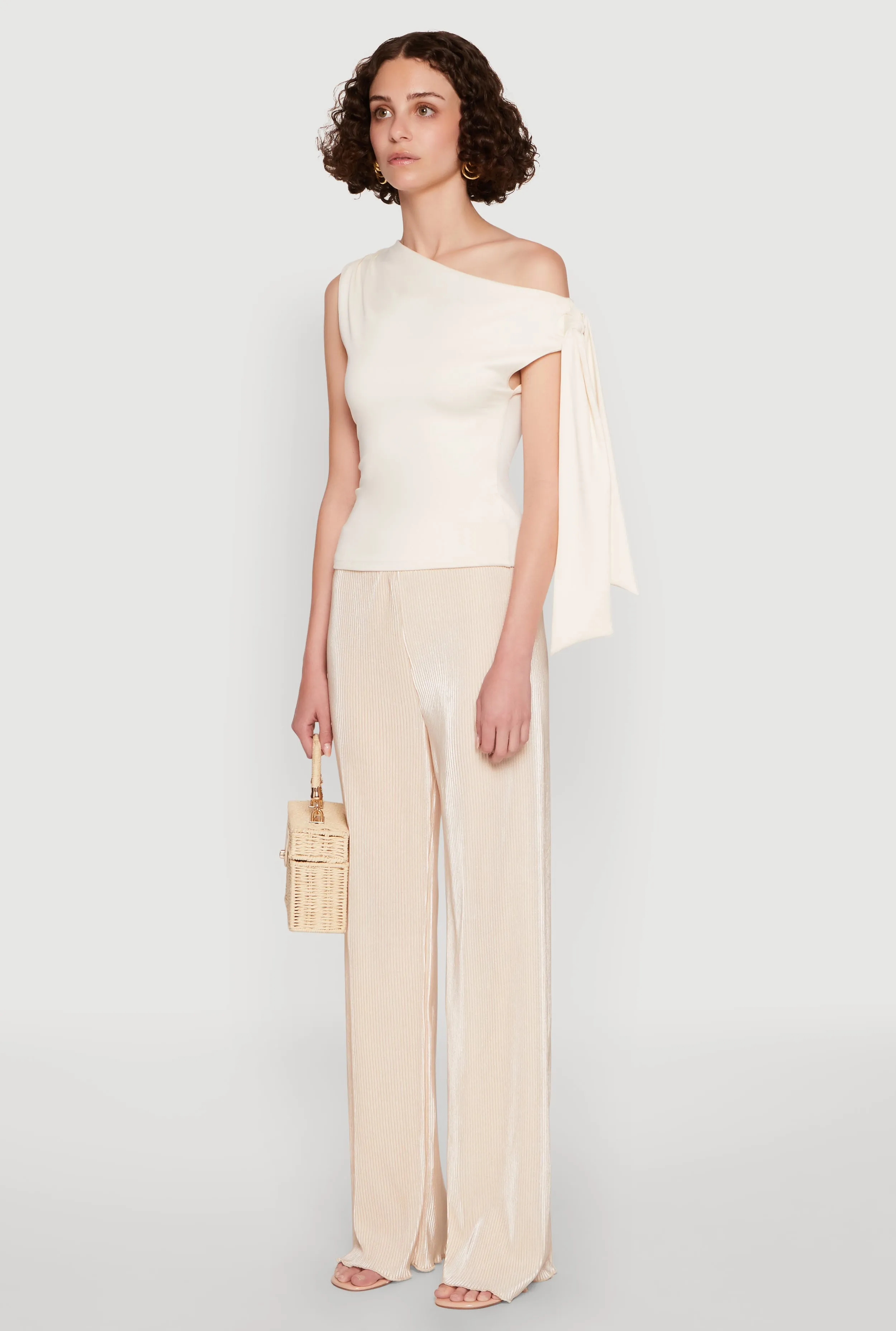 Iris Plisse Lettuce Edge Wide Leg Pants sold by Rainbow product image thumbnail 3