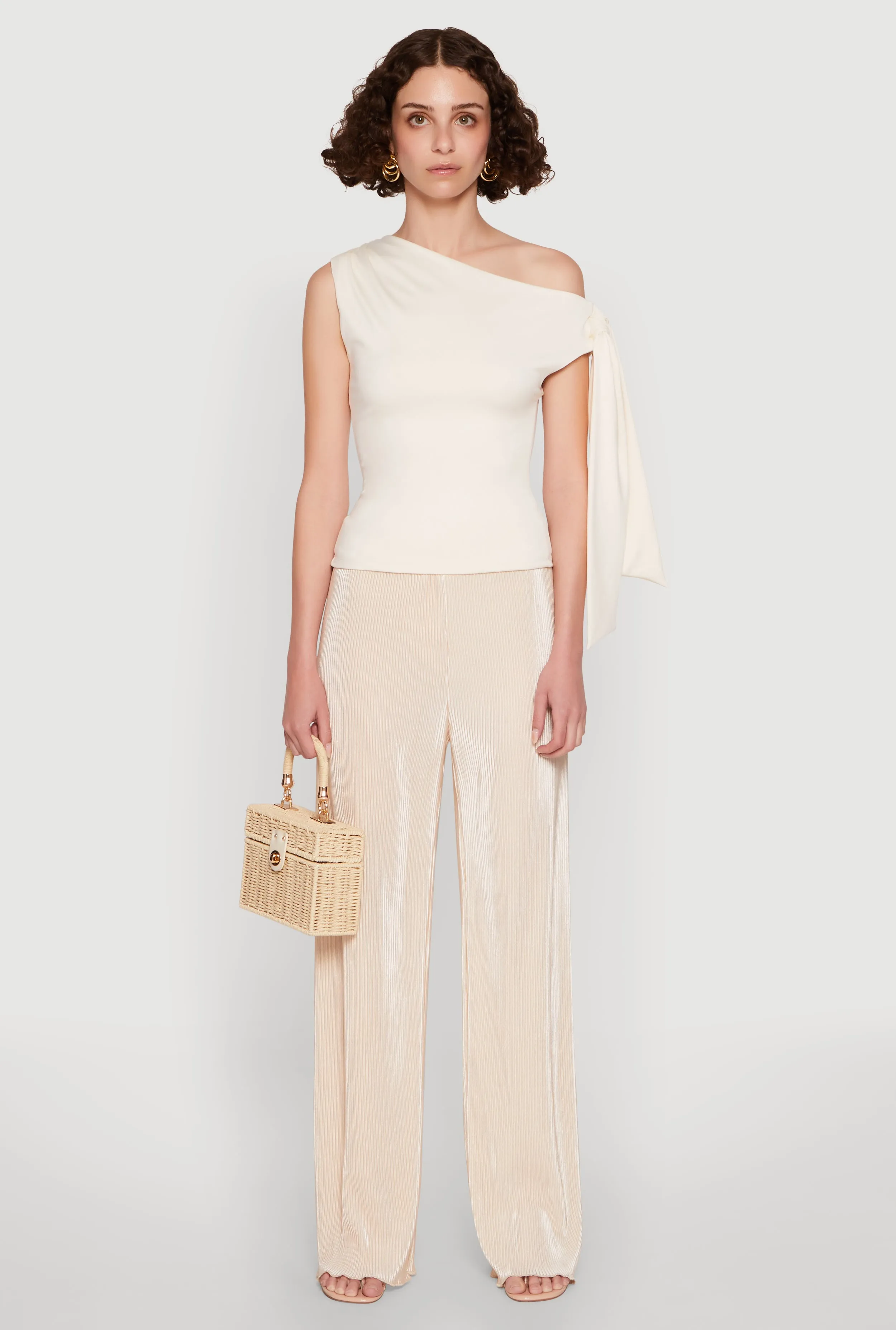 Iris Plisse Lettuce Edge Wide Leg Pants sold by Rainbow product image thumbnail 2