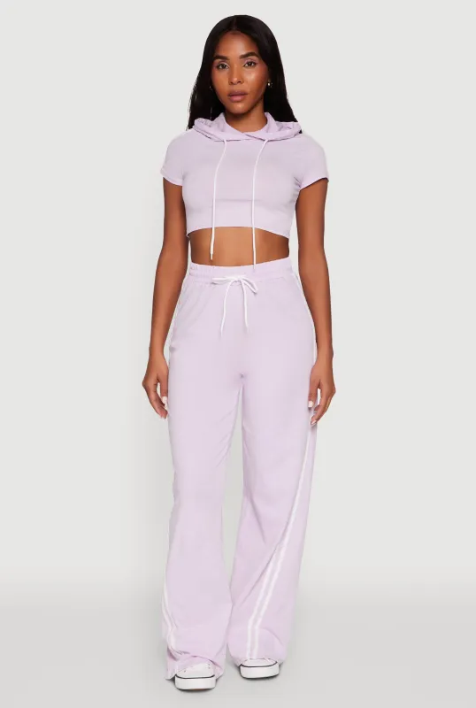 Daisy Mineral Wash Drawstring Waist Active Pants sold by Rainbow
