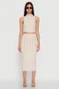 Textured Knit High Waisted Midi Skirt sold by Rainbow