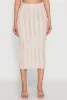 Textured Knit High Waisted Midi Skirt sold by Rainbow
