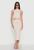 Textured Knit High Waisted Midi Skirt sold by Rainbow