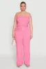 Plus Size Lettuce Edge Mesh Pants sold by Rainbow
