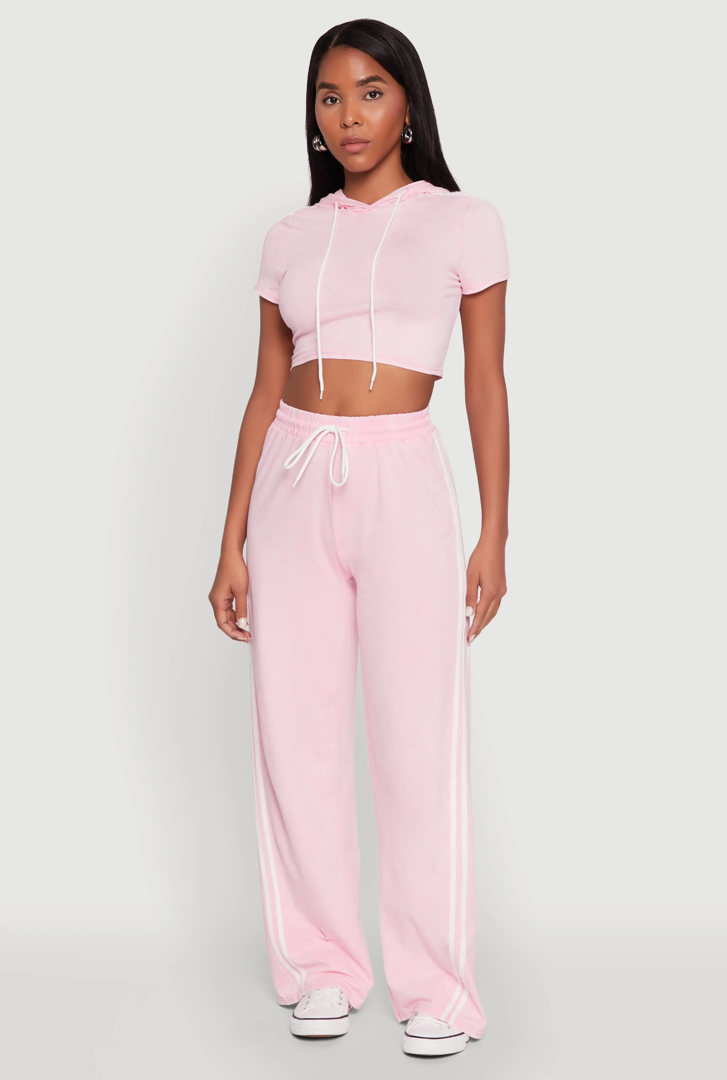 Daisy Mineral Wash Drawstring Waist Active Pants sold by Rainbow