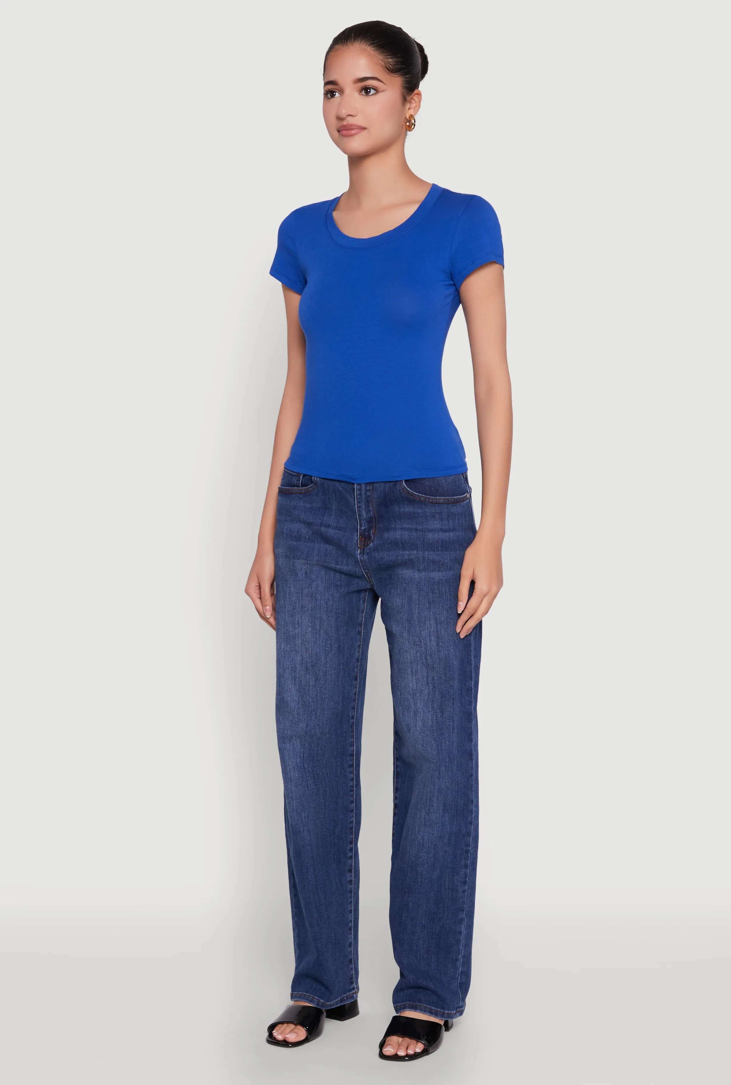 Basic Crew Neck Top sold by Rainbow product image thumbnail 5