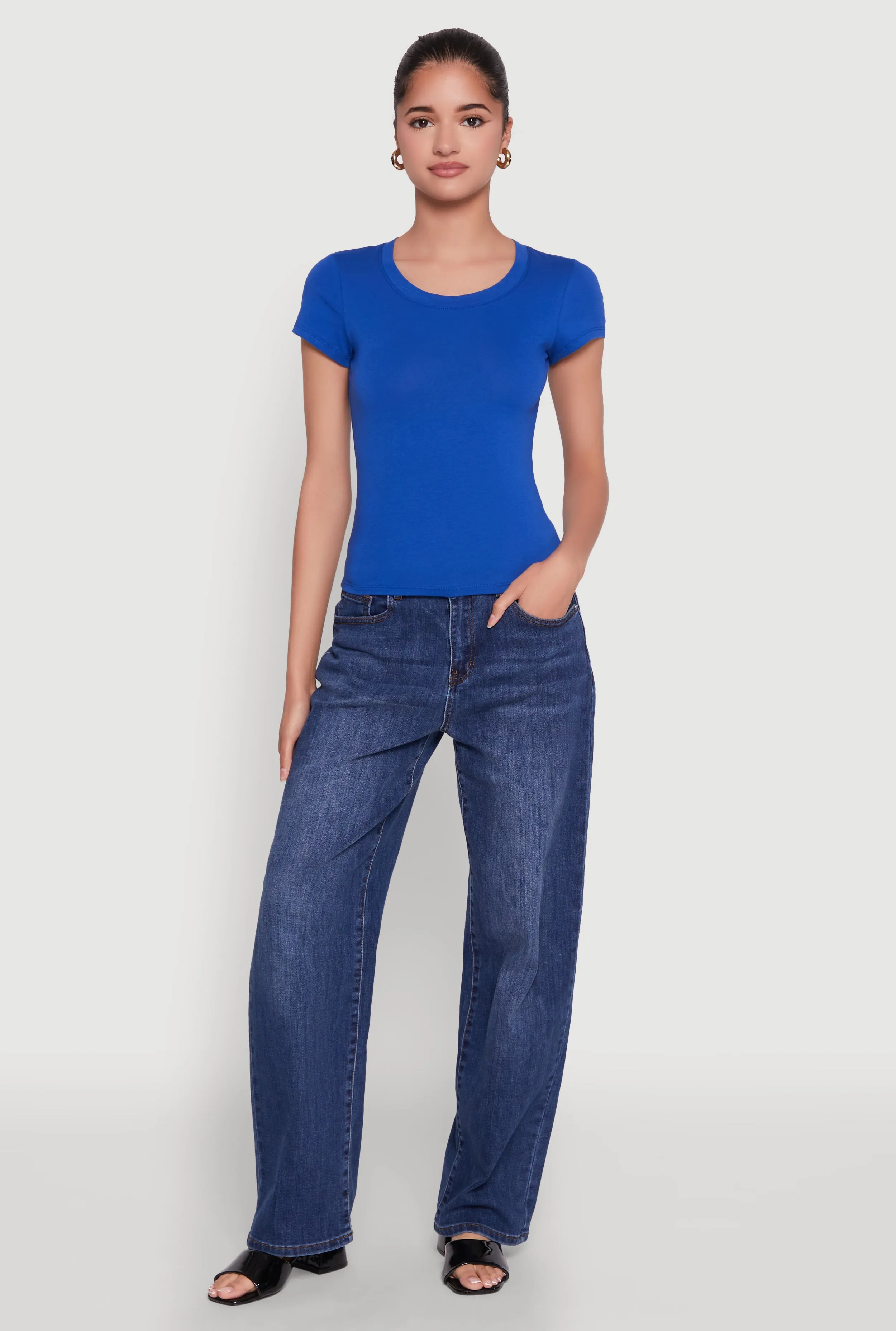 Basic Crew Neck Top sold by Rainbow