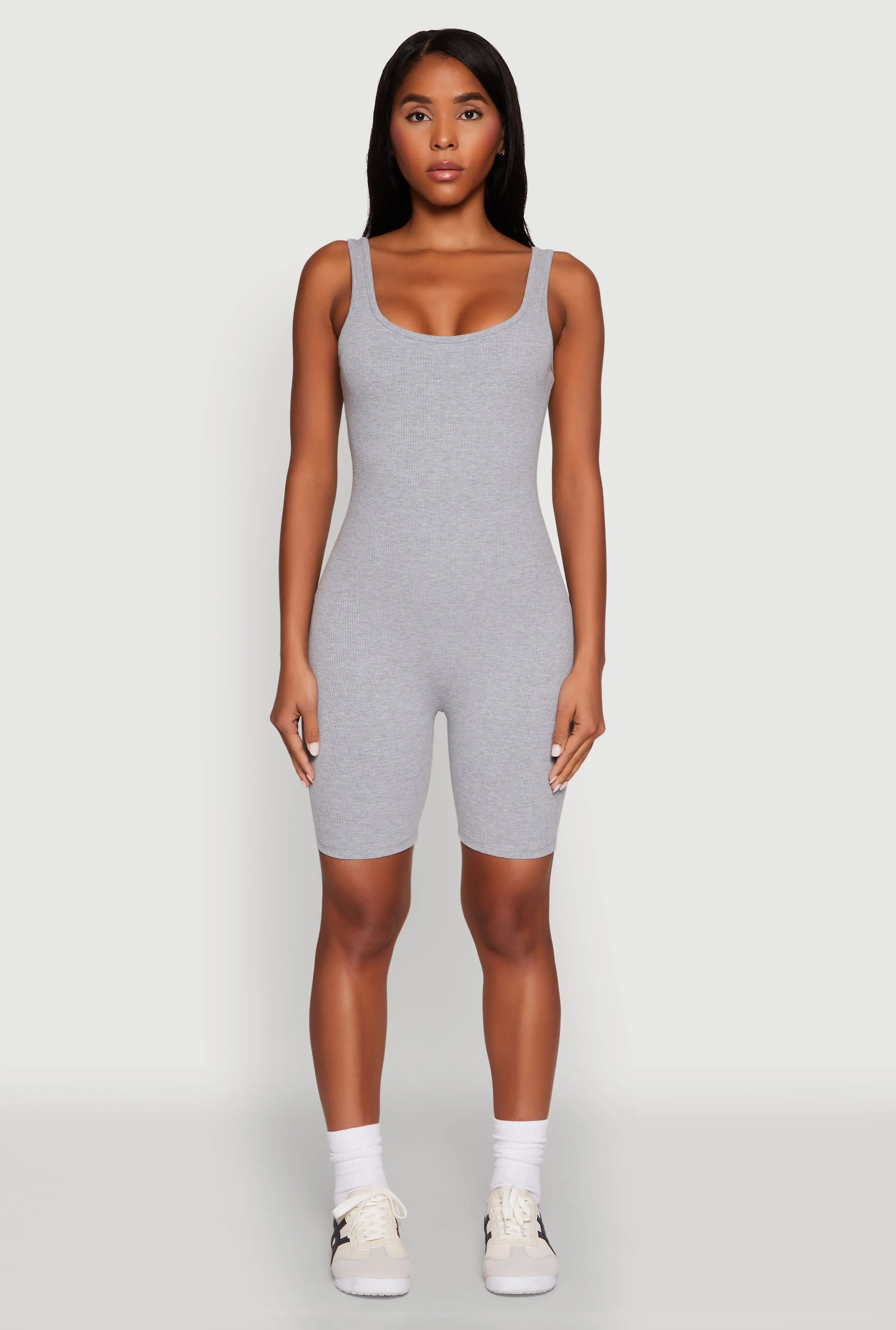 Iris Rib Knit Biker Romper sold by Rainbow