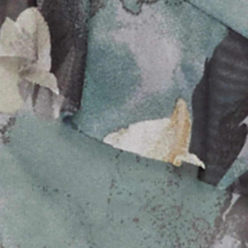 Asymmetrical Ruffle Floral Halter Mini Dress sold by Rainbow product image thumbnail 4