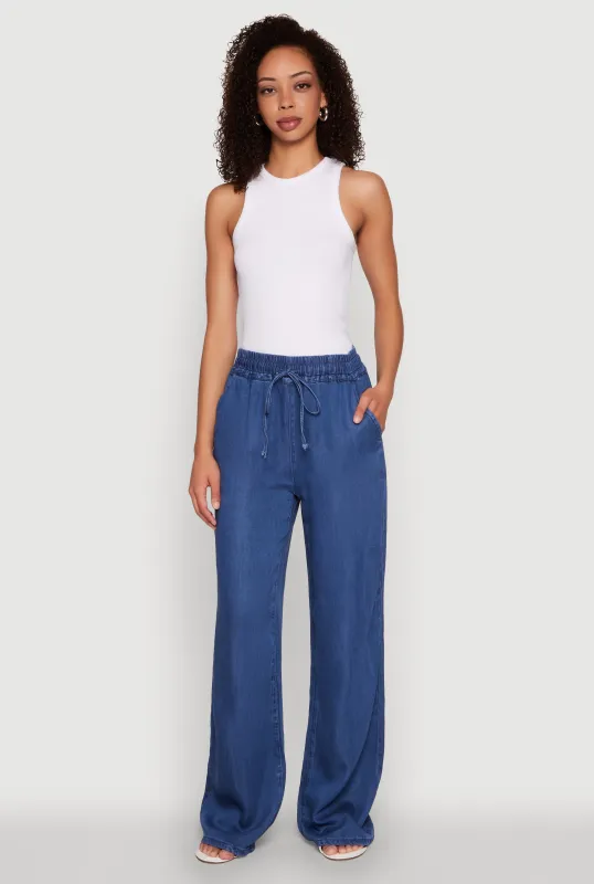 WAX Chambray Palazzo Pants sold by Rainbow