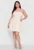 Plus Size Gauze Knit Smocked Mini Dress sold by Rainbow