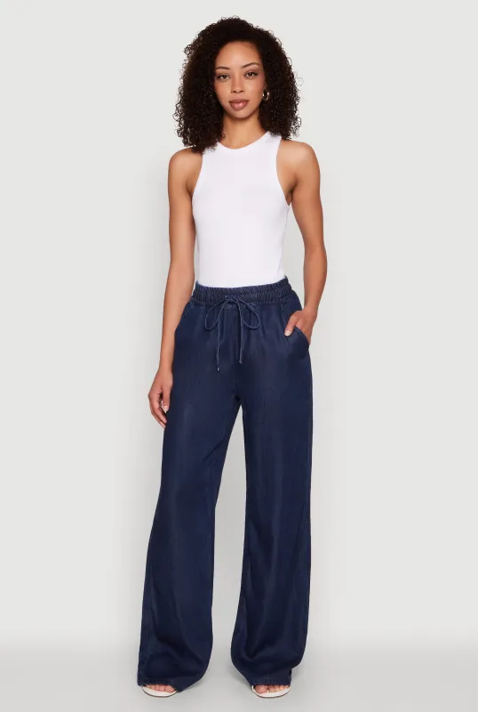 WAX Chambray Palazzo Pants sold by Rainbow
