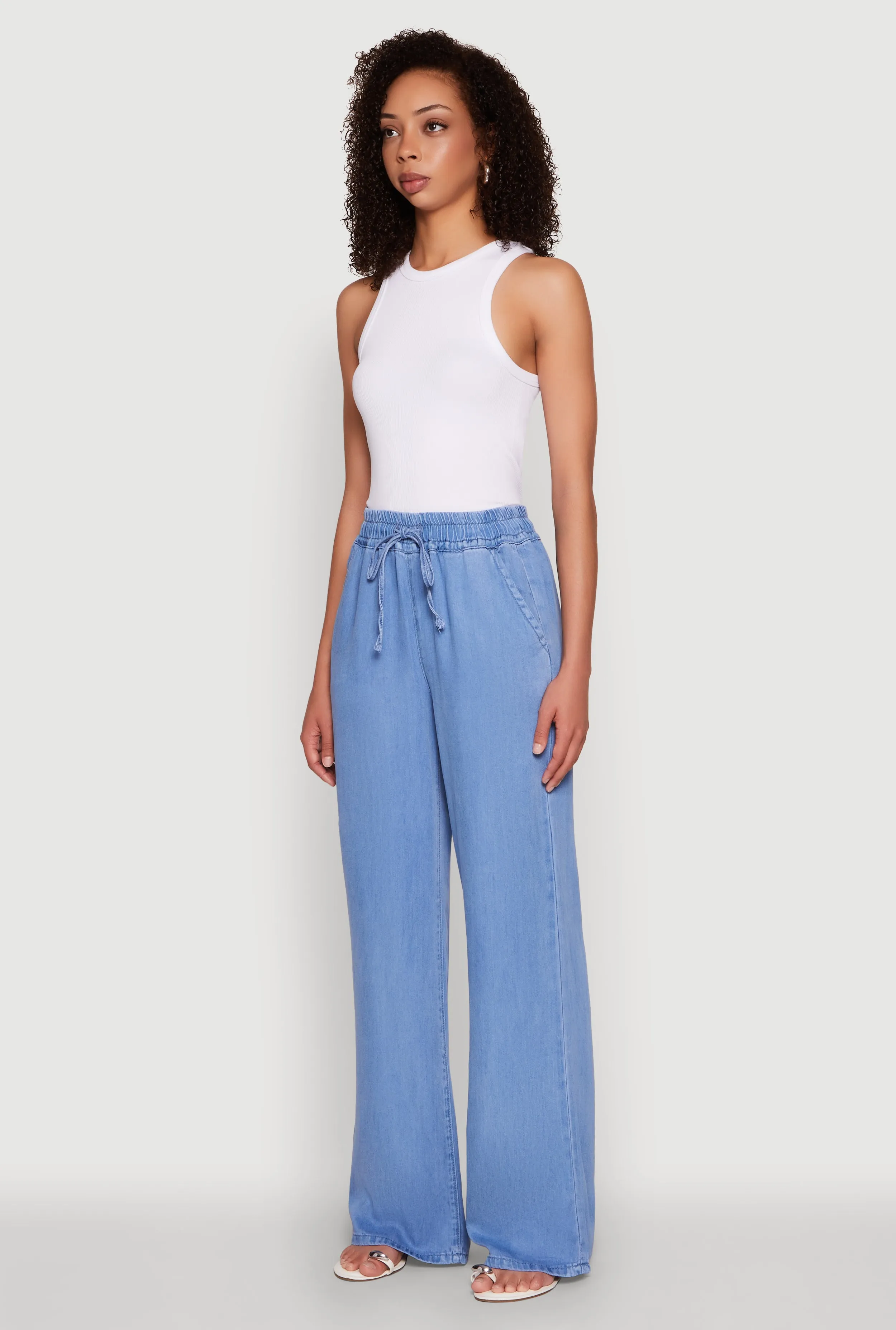 WAX Chambray Palazzo Pants sold by Rainbow product image thumbnail 3