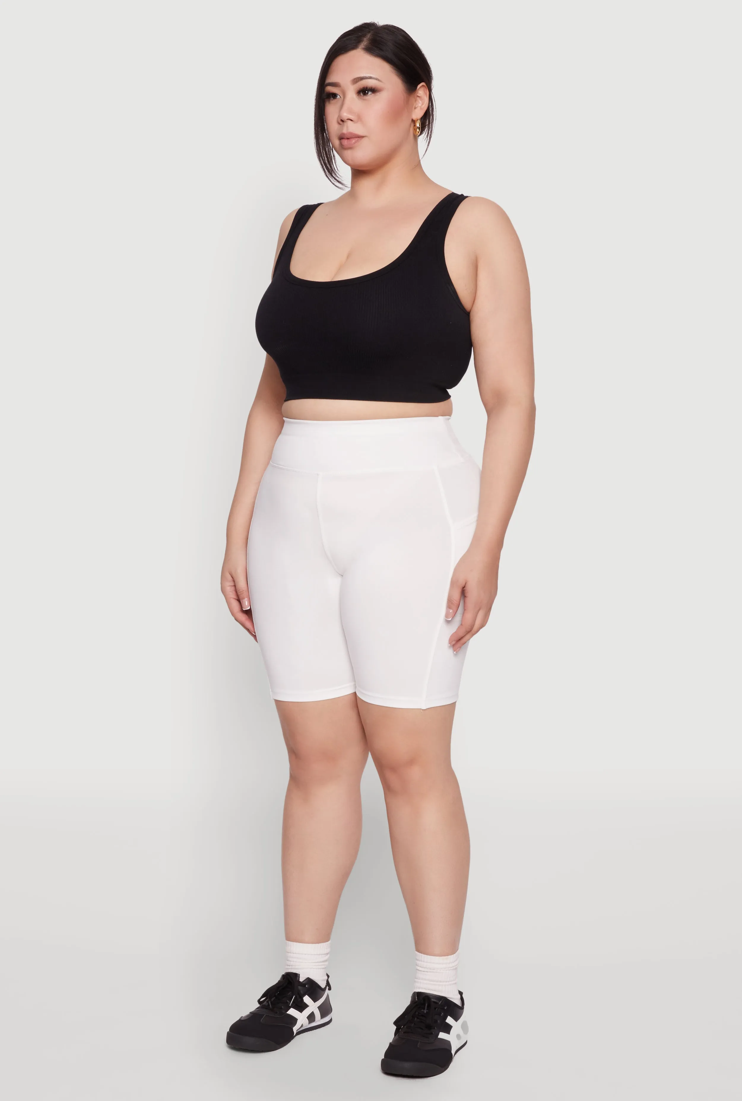 Plus Size Side Pocket Cycling Shorts sold by Rainbow product image thumbnail 3