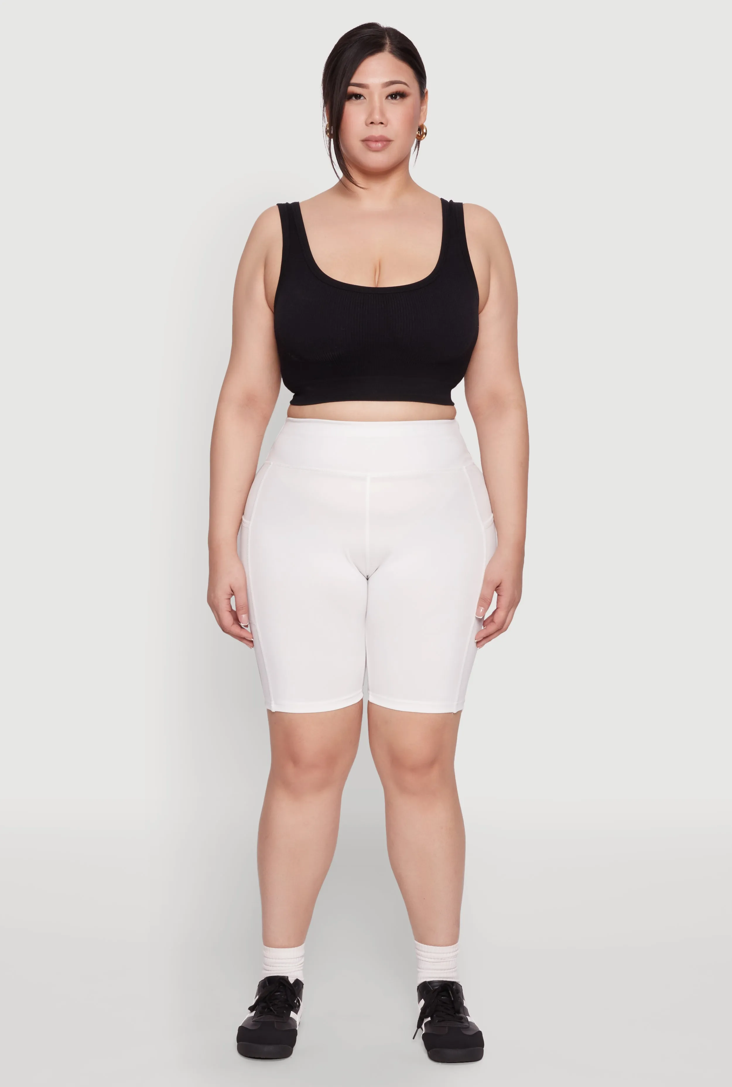 Plus Size Side Pocket Cycling Shorts sold by Rainbow product image thumbnail 2