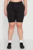 Plus Size Cell Phone Pocket High Waisted Biker Shorts sold by Rainbow
