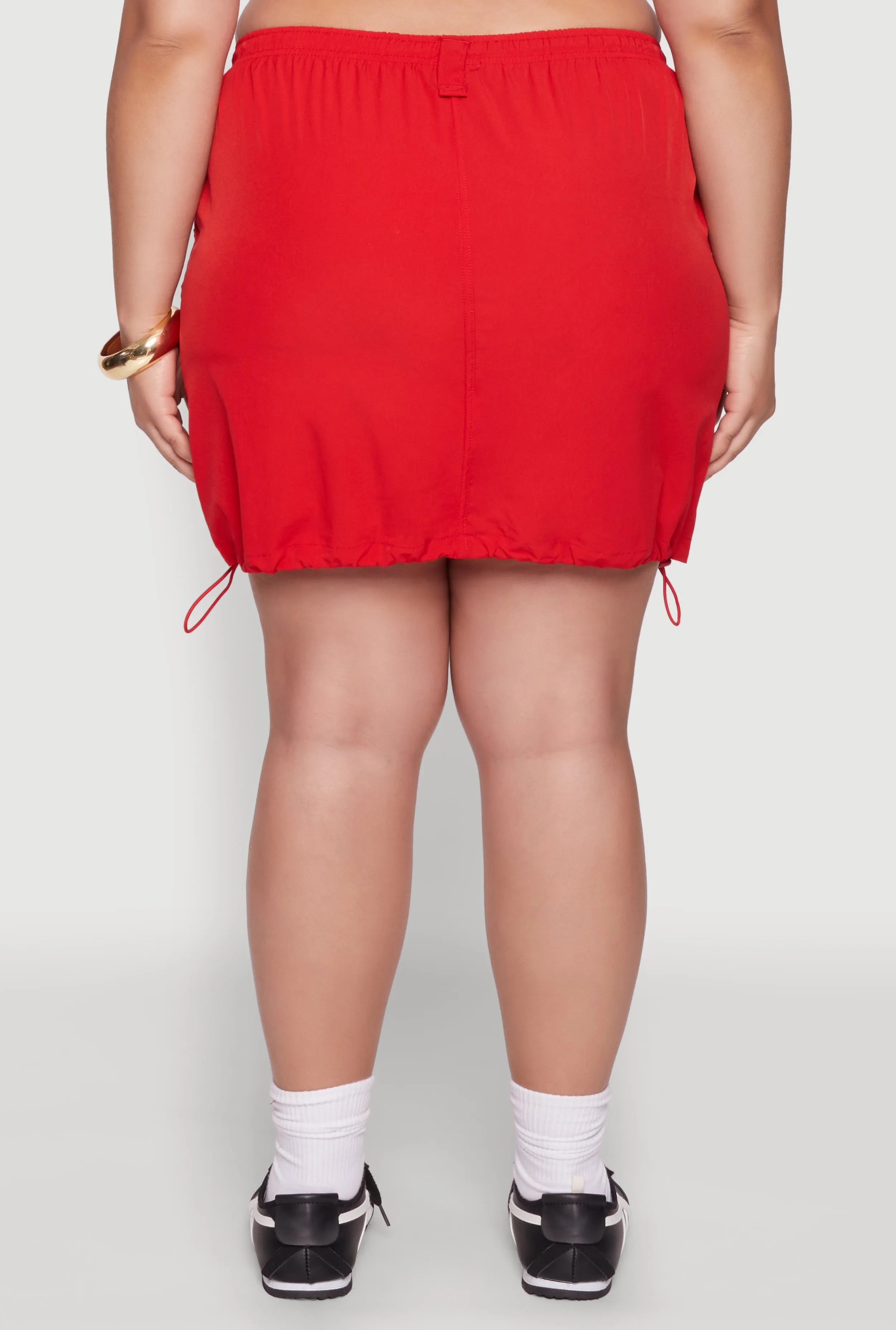 Plus Size Drawstring Waist Cargo Skirt sold by Rainbow product image thumbnail 5