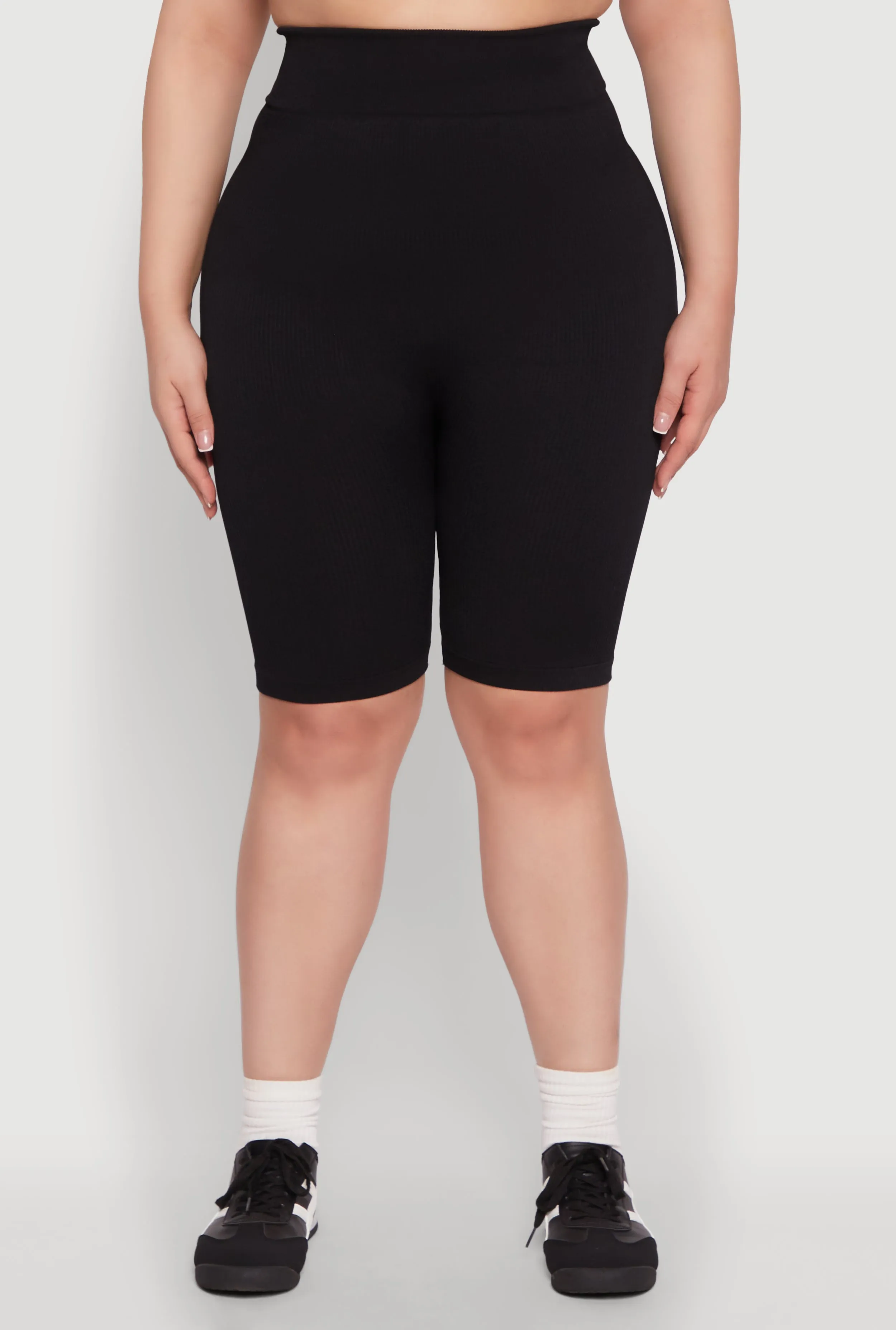 Plus Size Seamless High Waist Cycling Shorts sold by Rainbow product image thumbnail 5