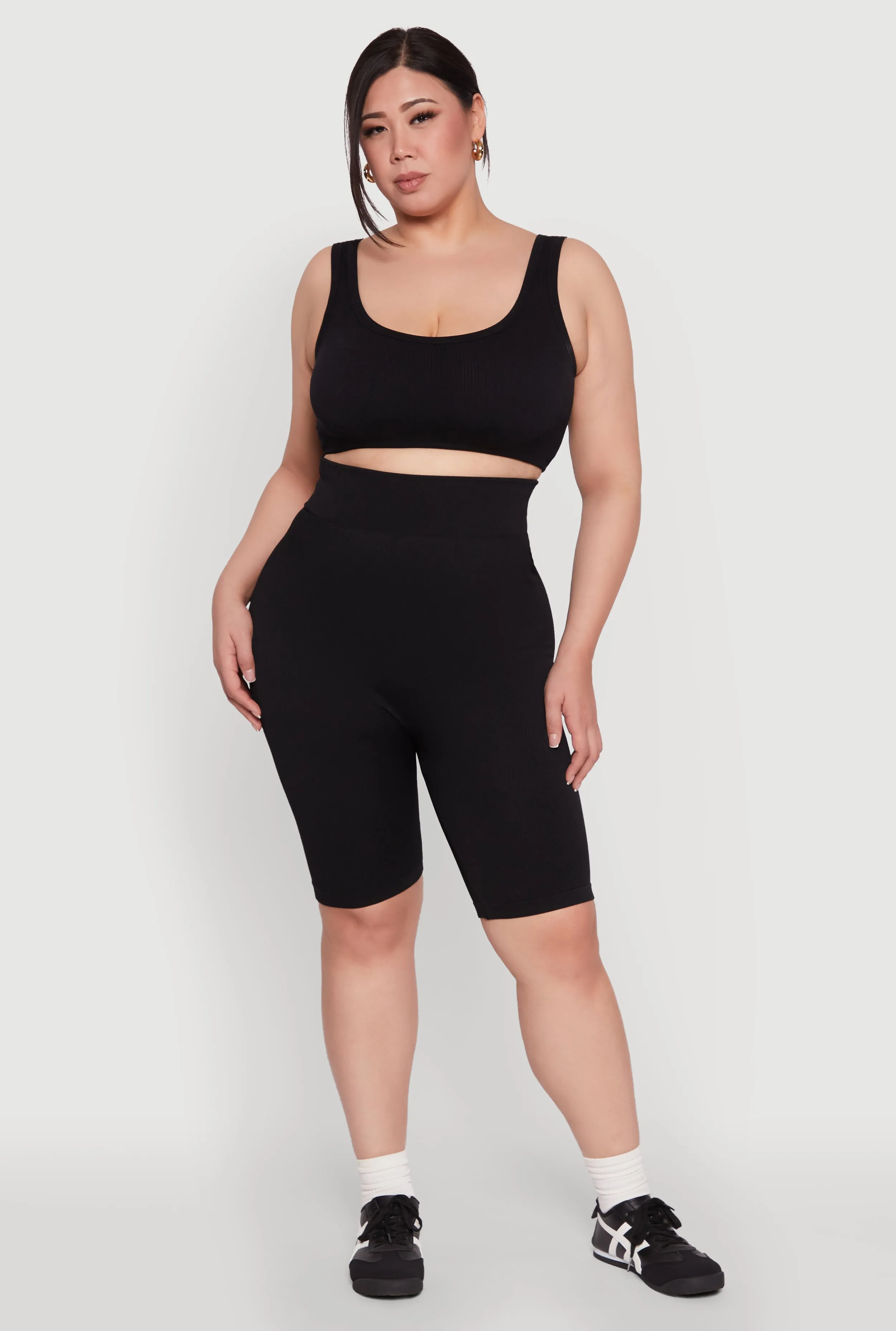 Plus Size Seamless High Waist Cycling Shorts sold by Rainbow product image thumbnail 2