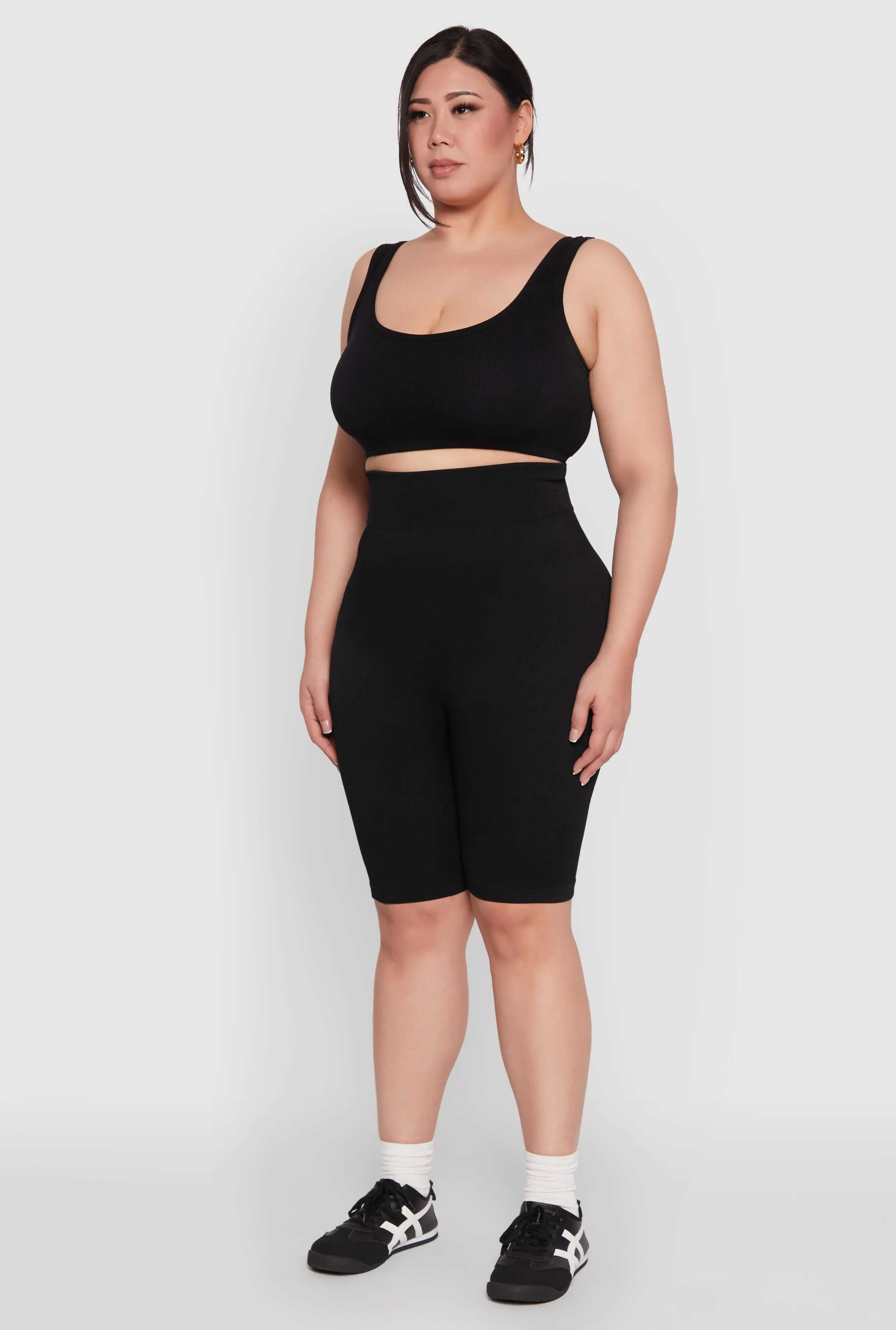 Plus Size Seamless High Waist Cycling Shorts sold by Rainbow product image thumbnail 3