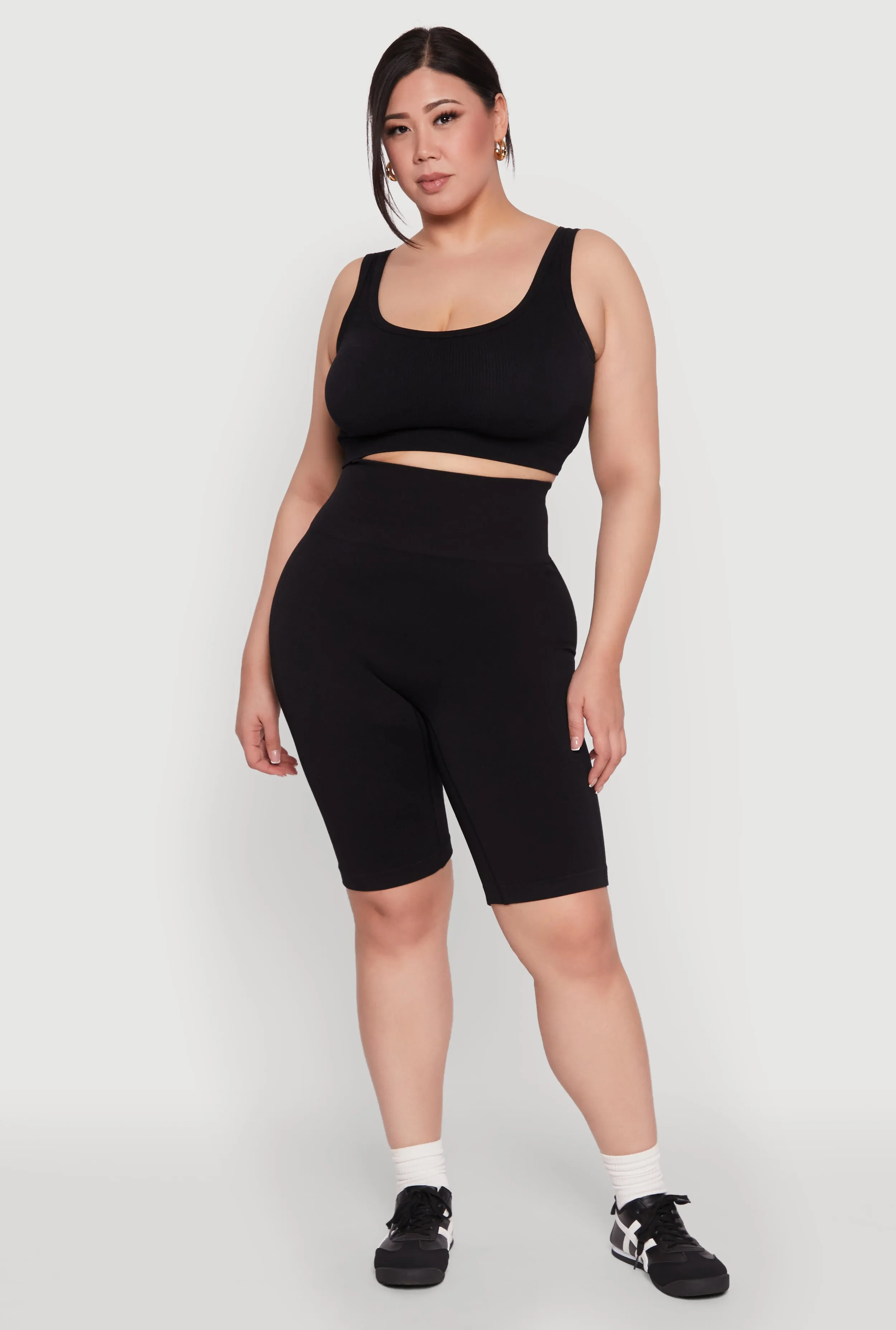 Plus Size High Waist Cycling Shorts sold by Rainbow product image thumbnail 2