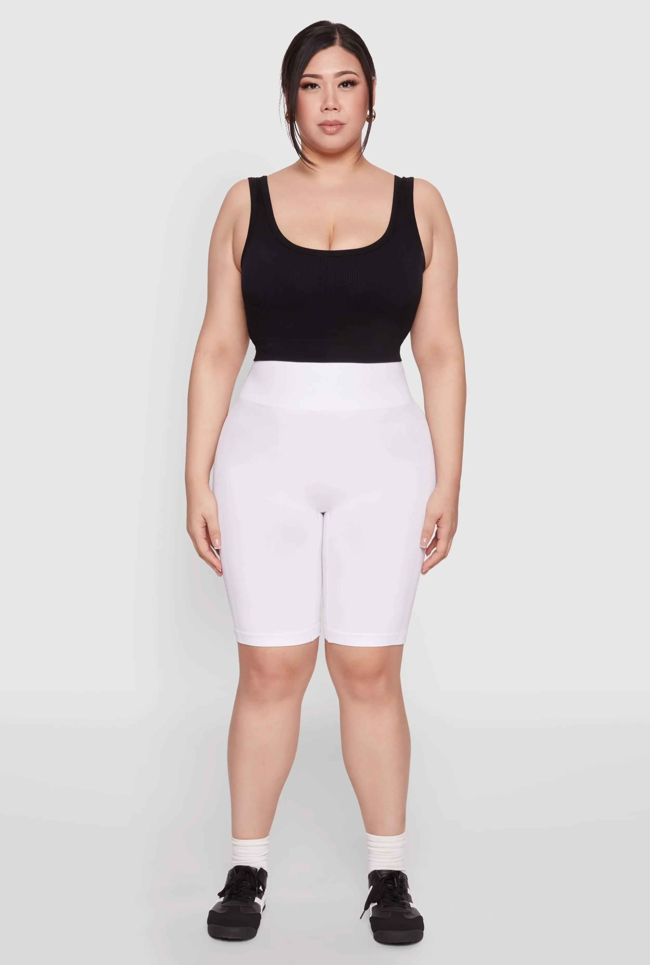 Plus Size High Waist Cycling Shorts sold by Rainbow product image thumbnail 2