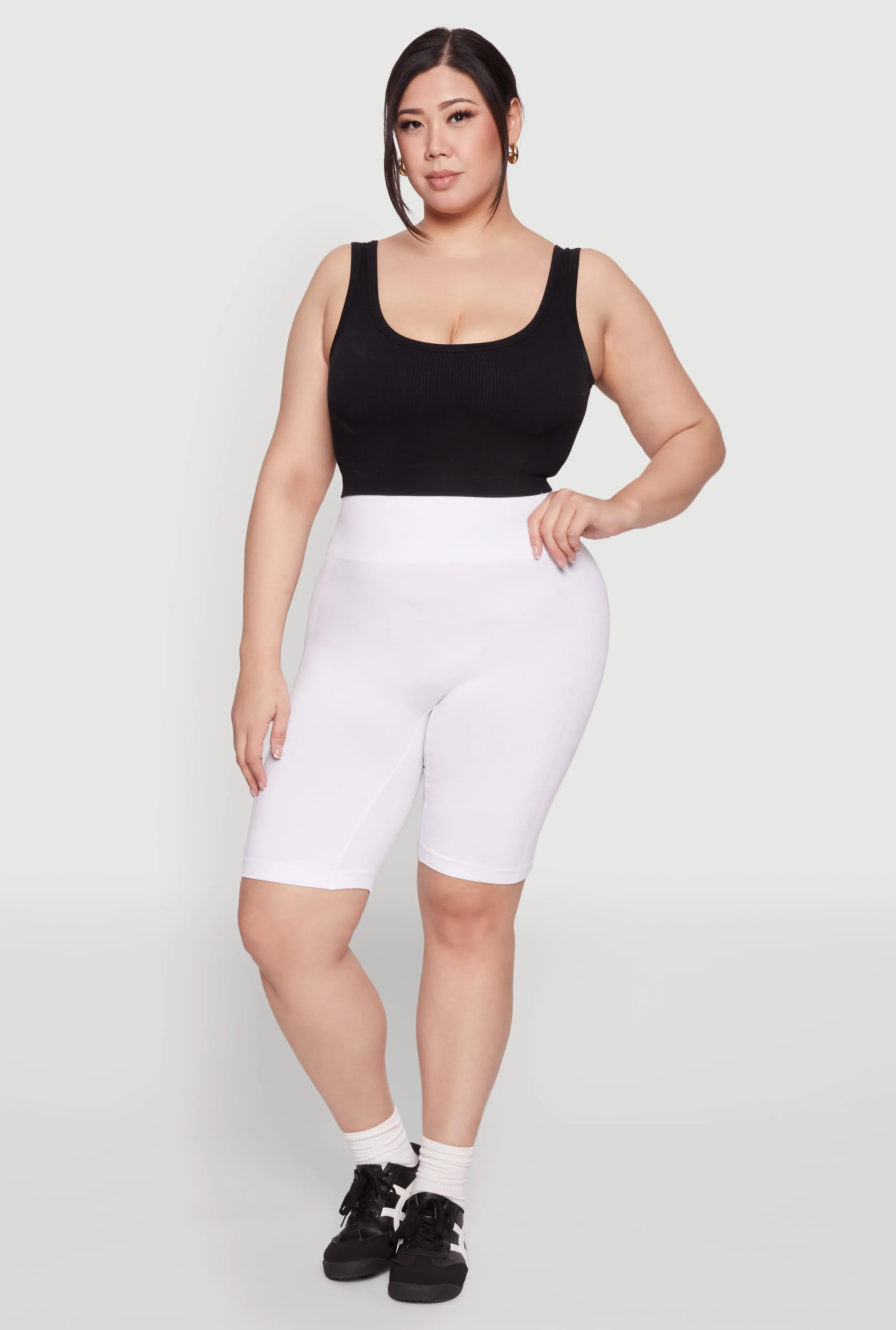 Plus Size High Waist Cycling Shorts sold by Rainbow