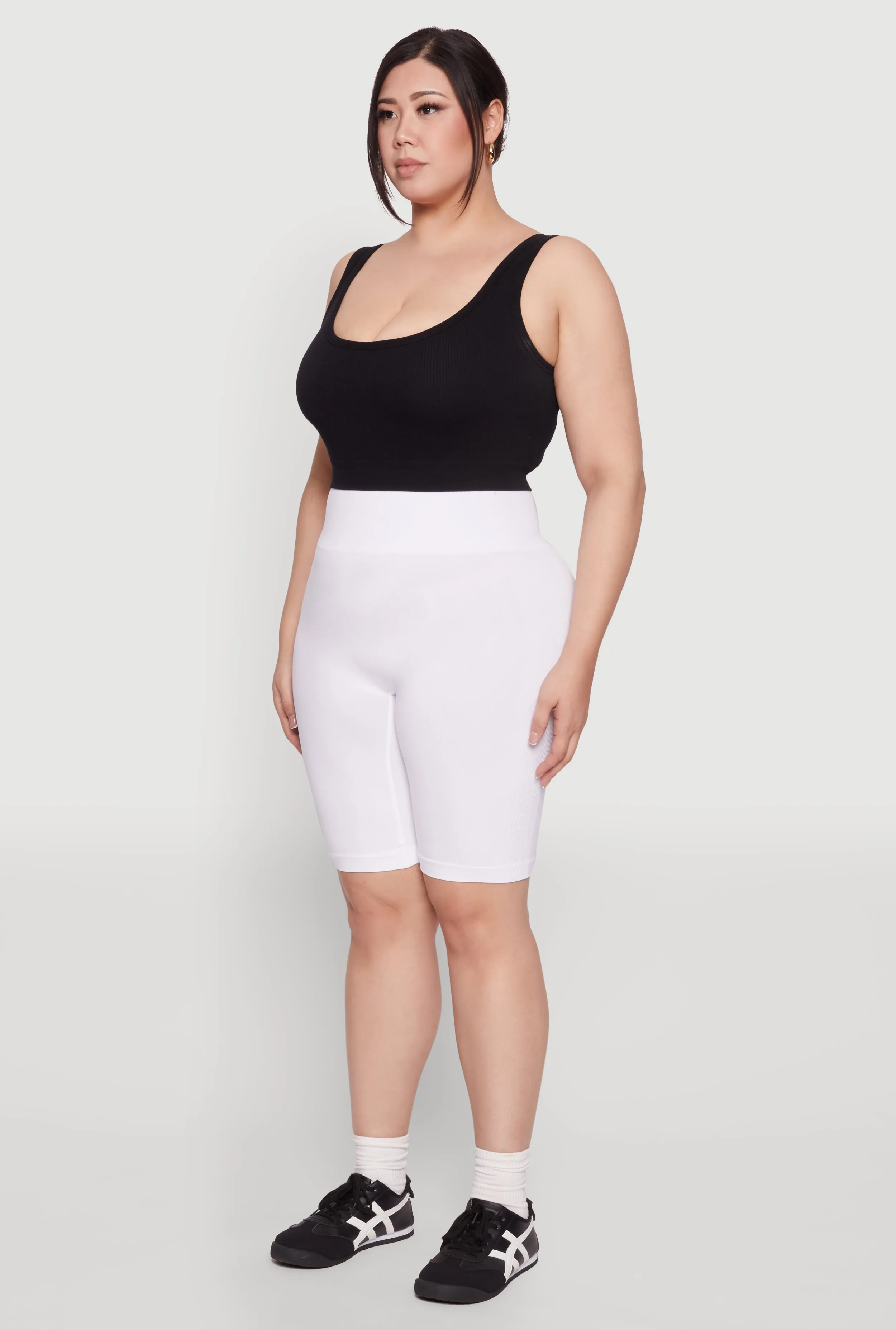 Plus Size High Waist Cycling Shorts sold by Rainbow product image thumbnail 3