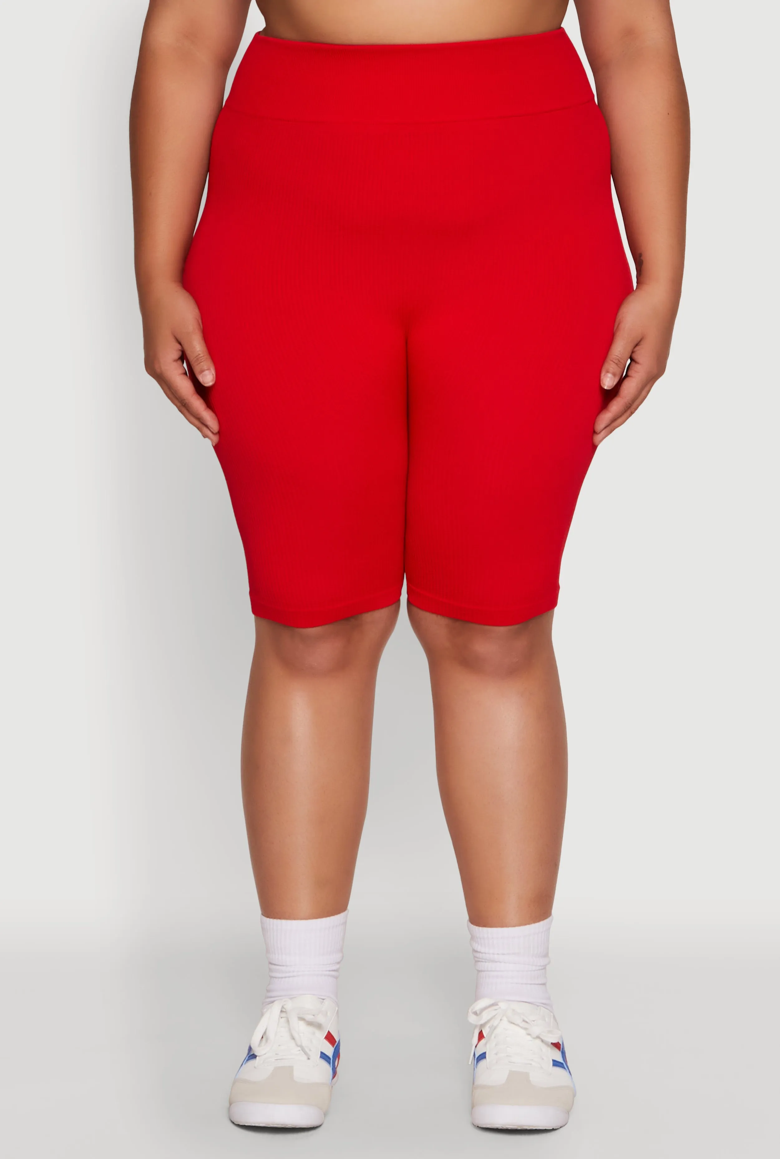 Plus Size Seamless High Waist Cycling Shorts sold by Rainbow product image thumbnail 5
