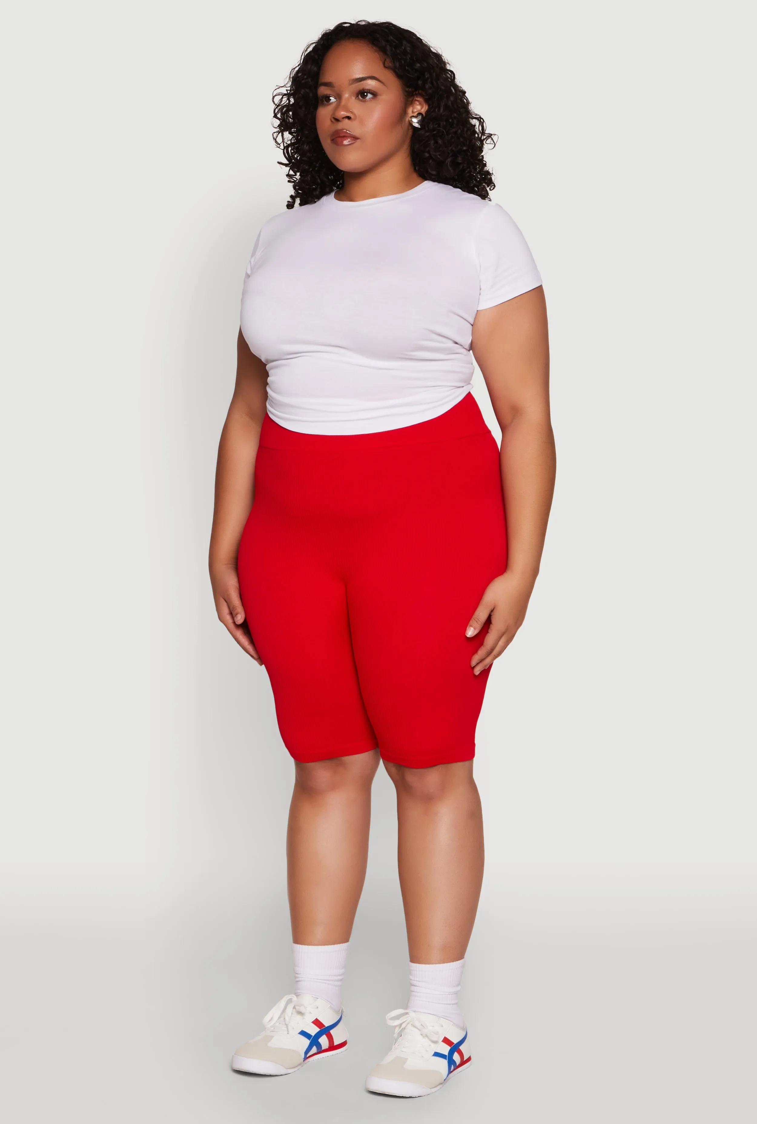 Plus Size Seamless High Waist Cycling Shorts sold by Rainbow product image thumbnail 3