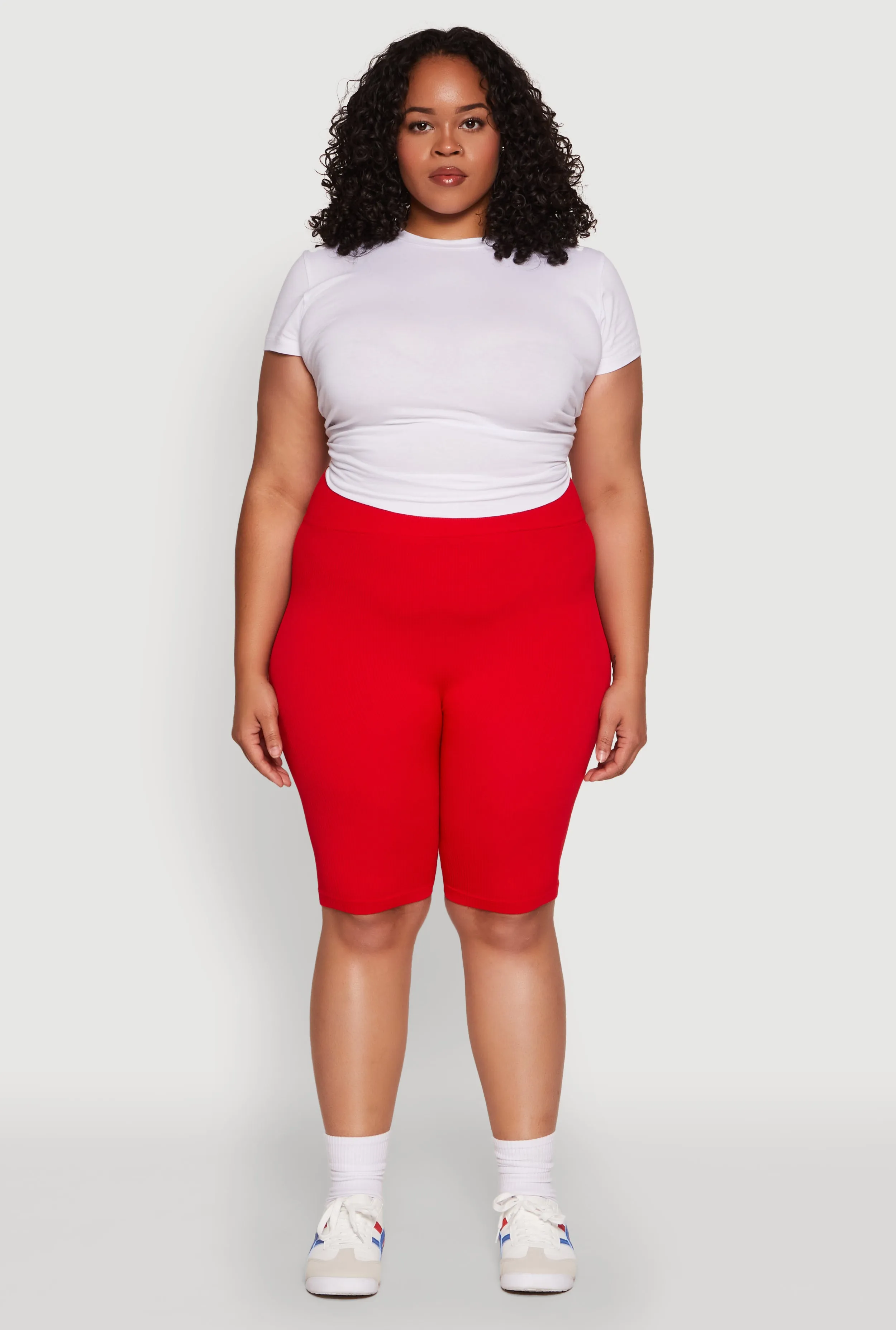 Plus Size Seamless High Waist Cycling Shorts sold by Rainbow