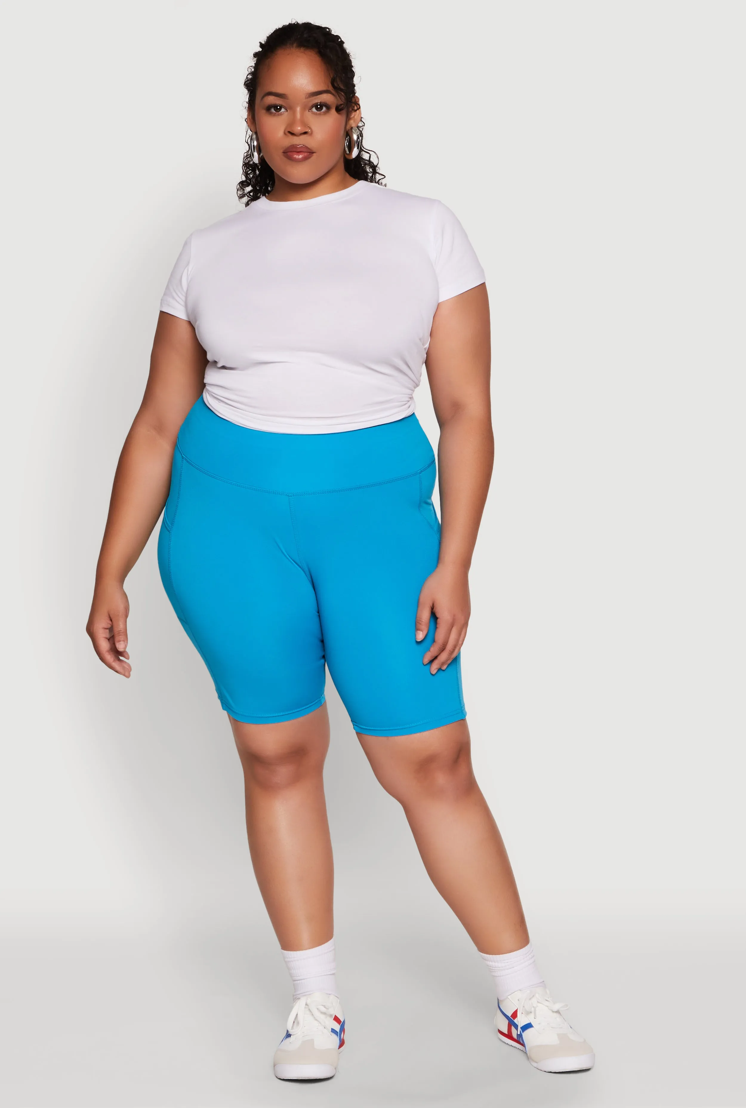 Plus Size Side Pocket Cycling Shorts sold by Rainbow product image thumbnail 2