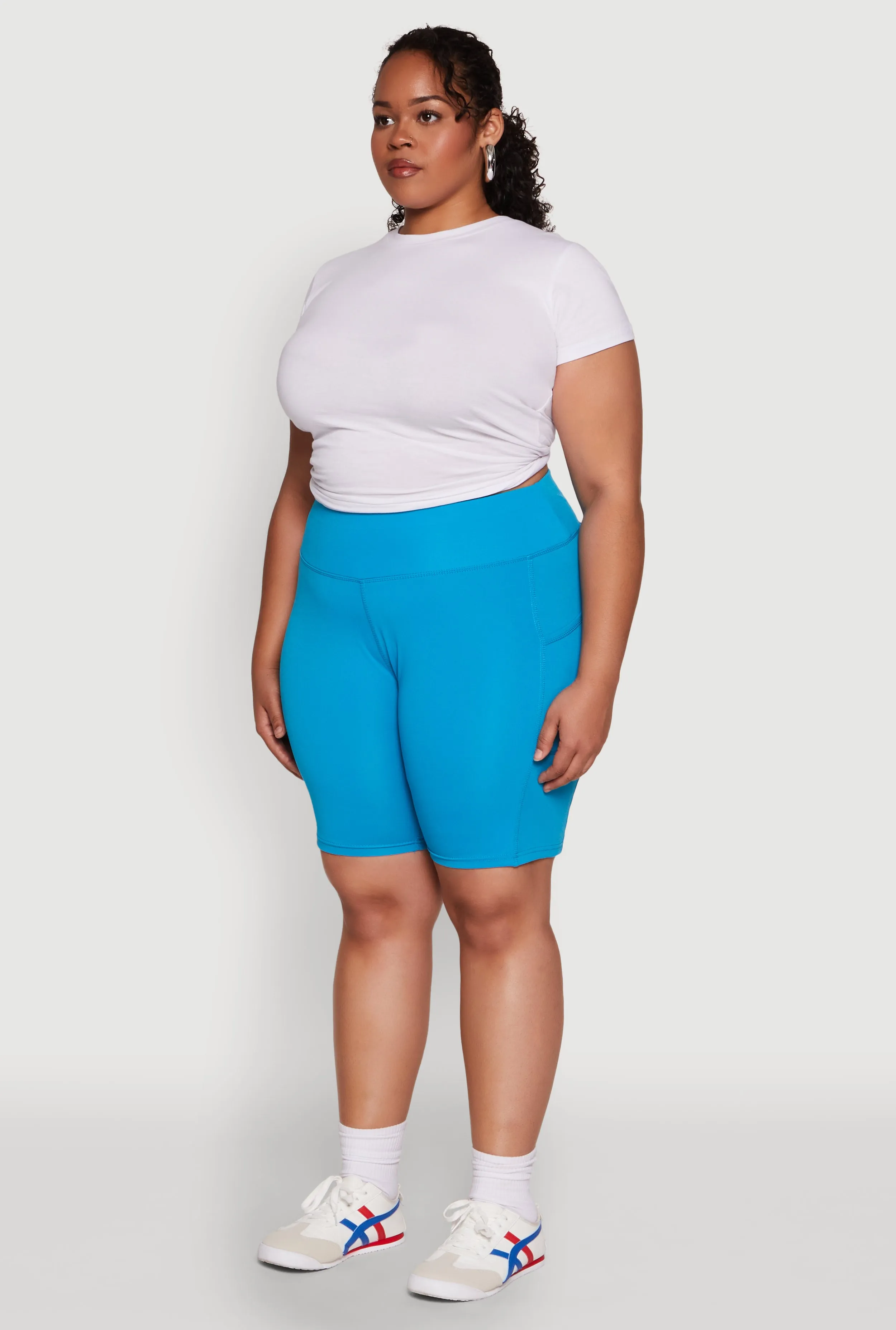 Plus Size Side Pocket Cycling Shorts sold by Rainbow product image thumbnail 3