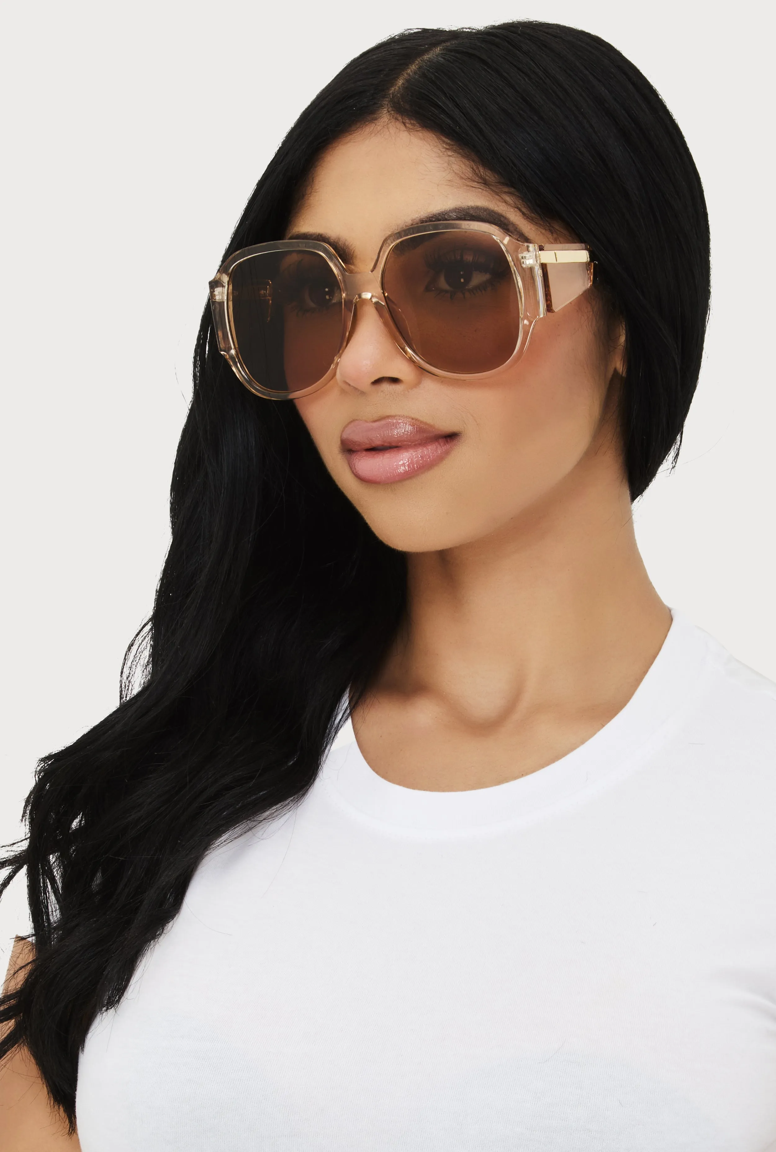 Metallic Side Detail Sunglasses sold by Rainbow product image thumbnail 2