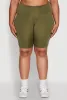 Plus Size High Waist Biker Shorts sold by Rainbow