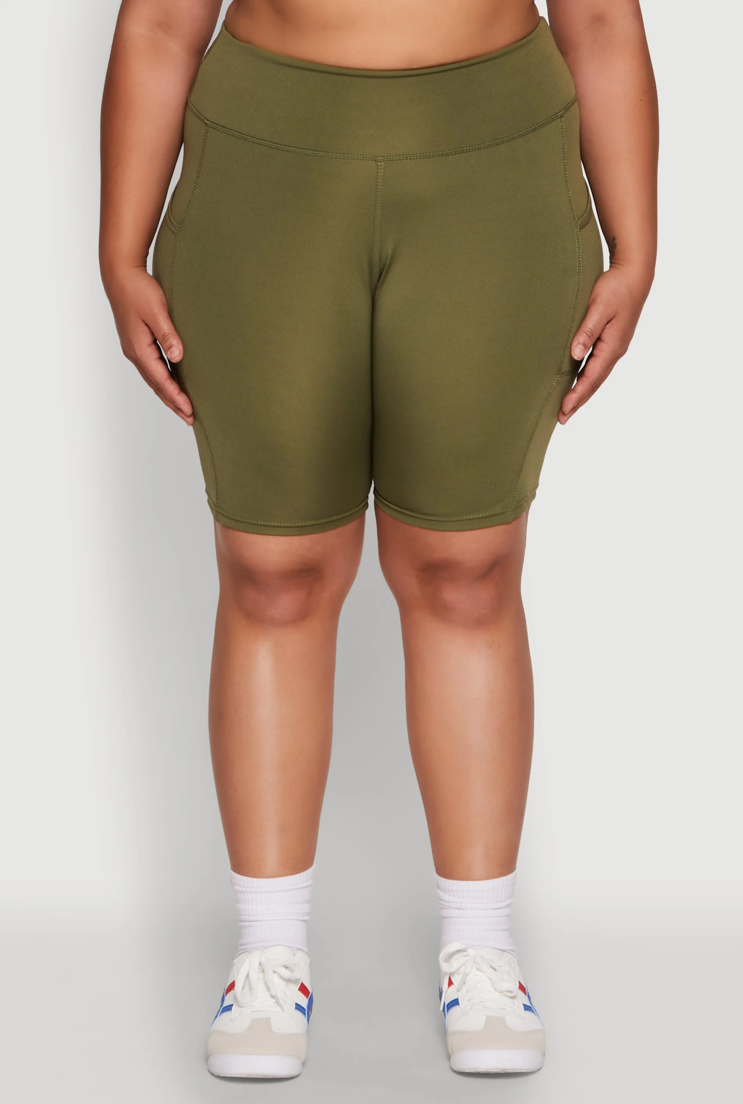 Plus Size High Waist Biker Shorts sold by Rainbow product image thumbnail 5