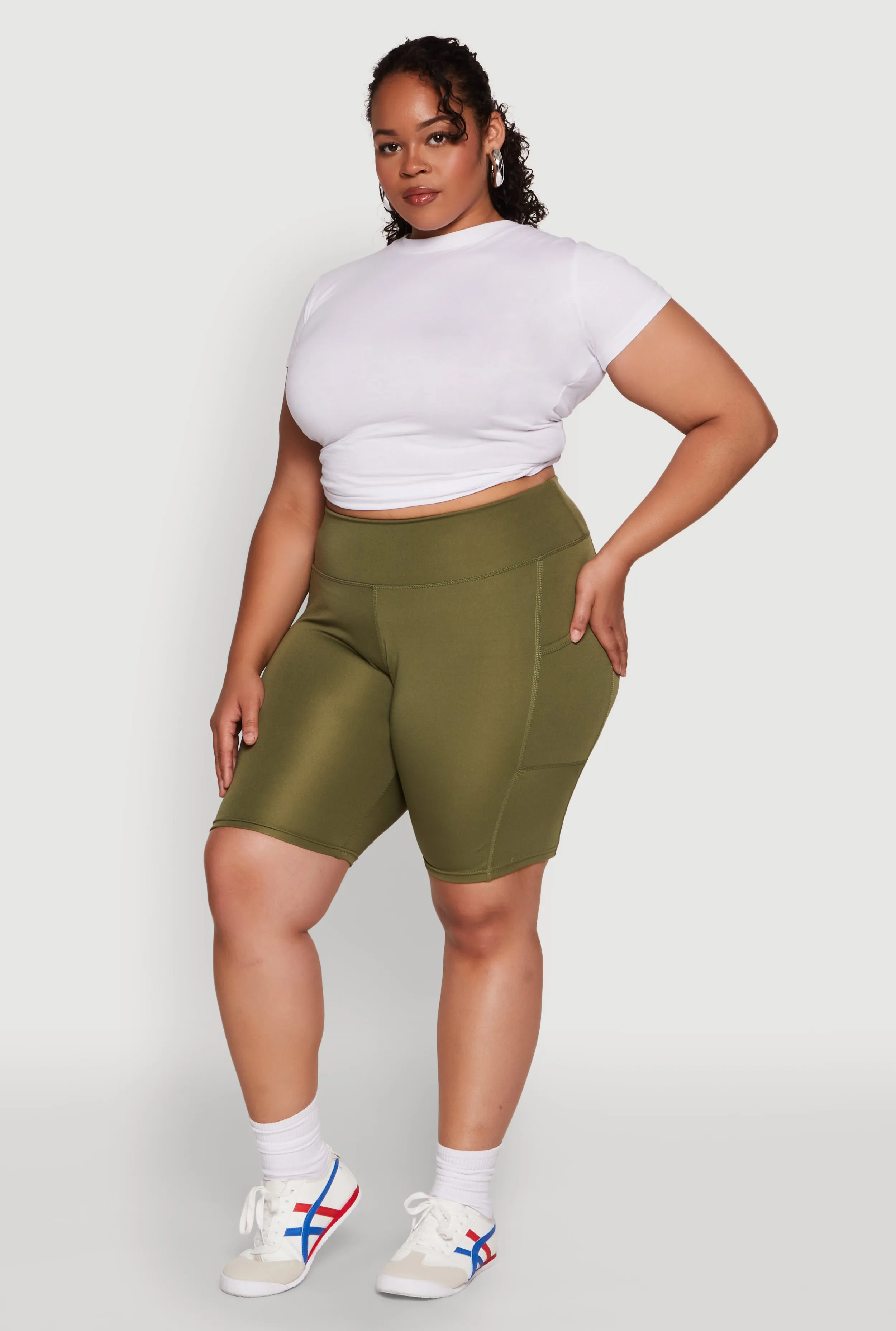 Plus Size High Waist Biker Shorts sold by Rainbow product image thumbnail 2