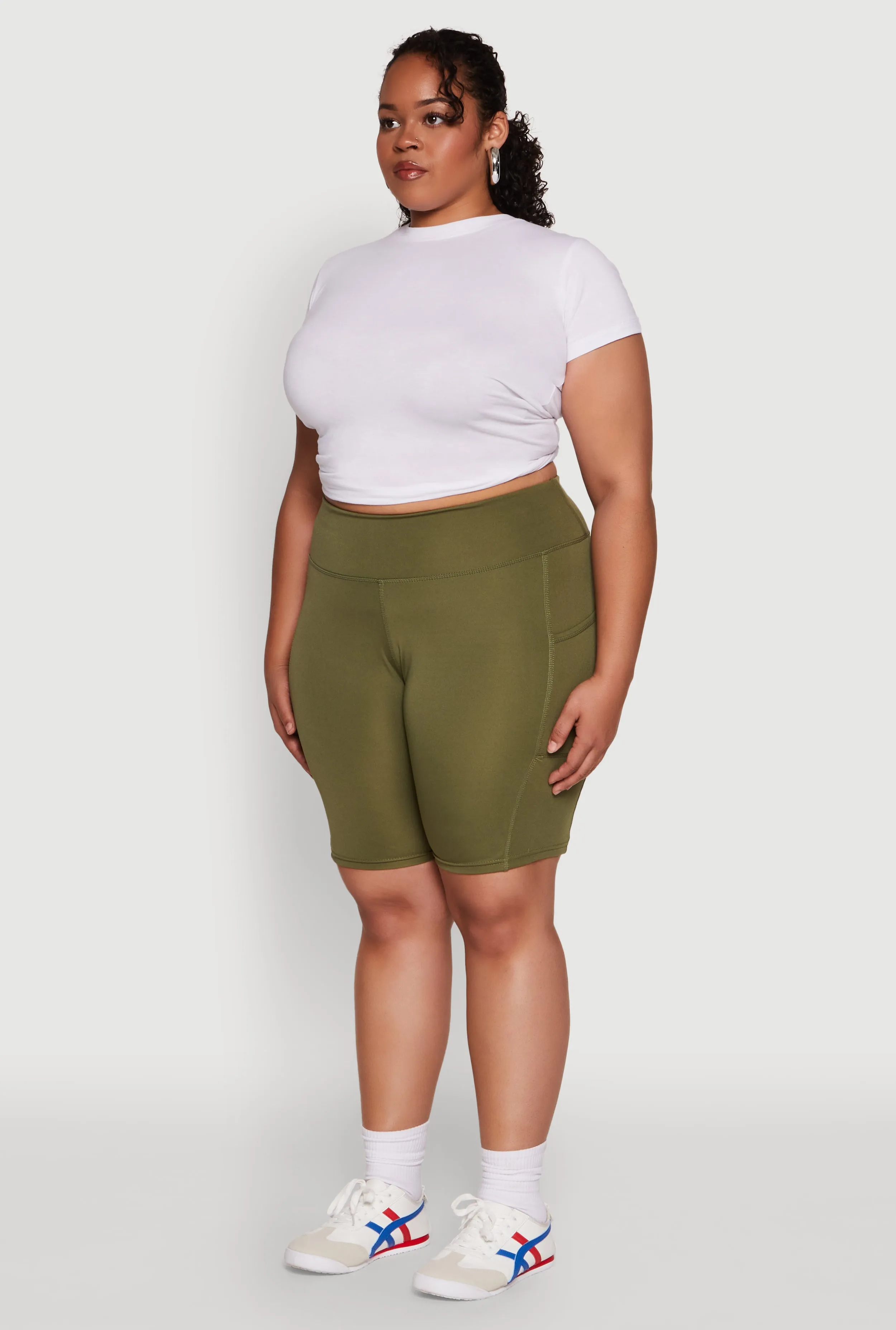 Plus Size High Waist Biker Shorts sold by Rainbow product image thumbnail 3