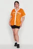 Plus Size Blessed Pinstripe Baseball Shirt sold by Rainbow