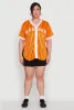 Plus Size Blessed Pinstripe Baseball Shirt sold by Rainbow